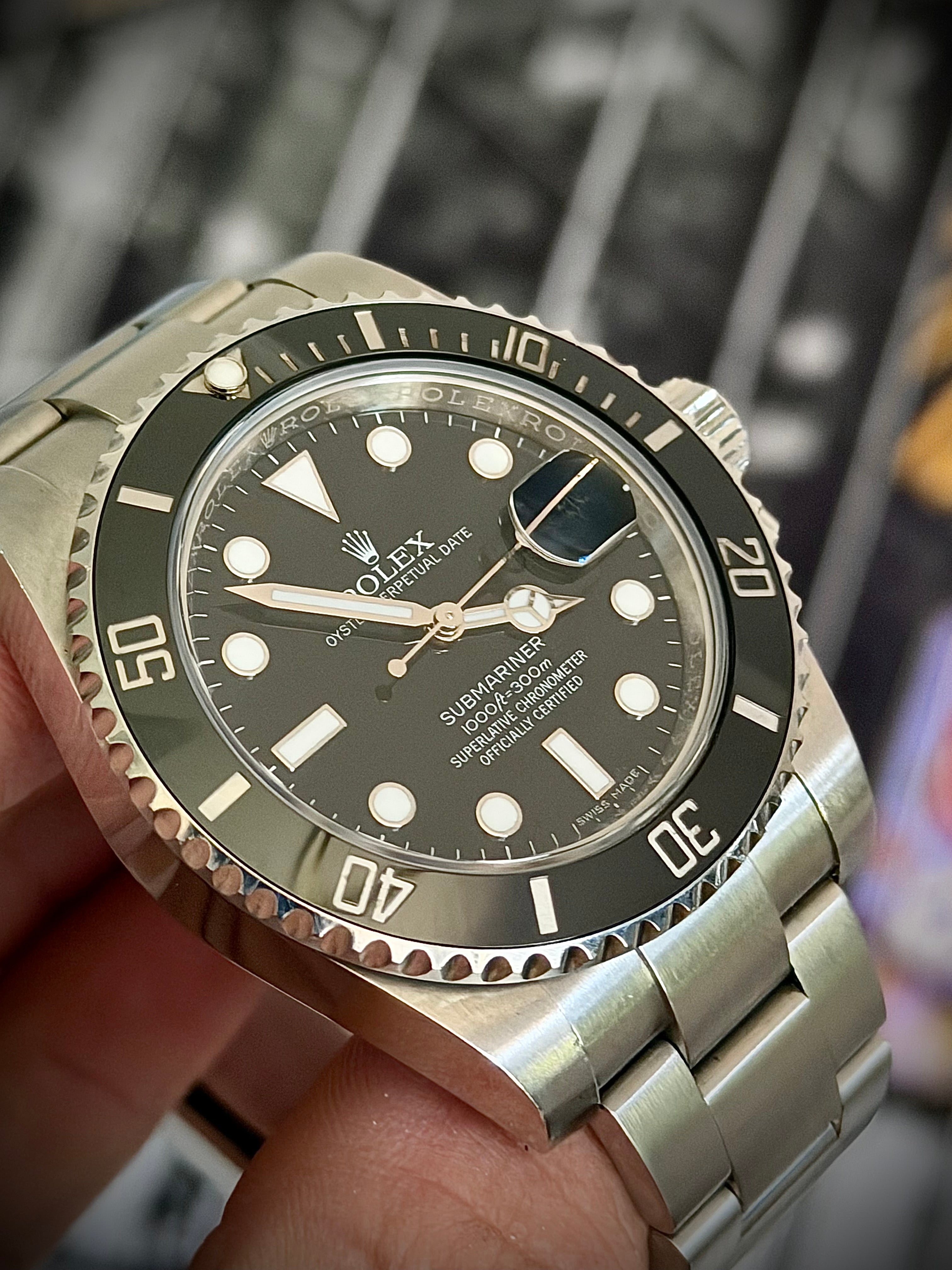 2016 ROLEX SUBMARINER DATE, 116610LN, FULL SET, ORIGINAL AD INVOICE, INC GST