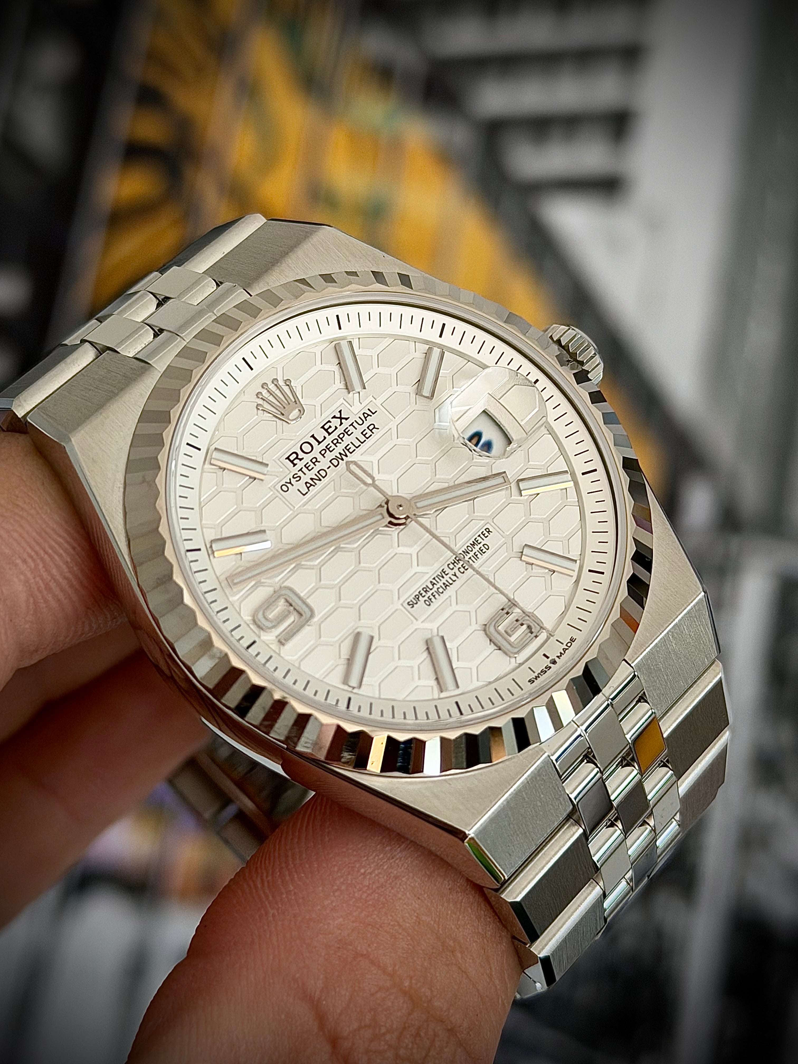 2025 ROLEX LAND DWELLER, 40MM, 127334, STAINLESS STEEL, NEW, INC GST