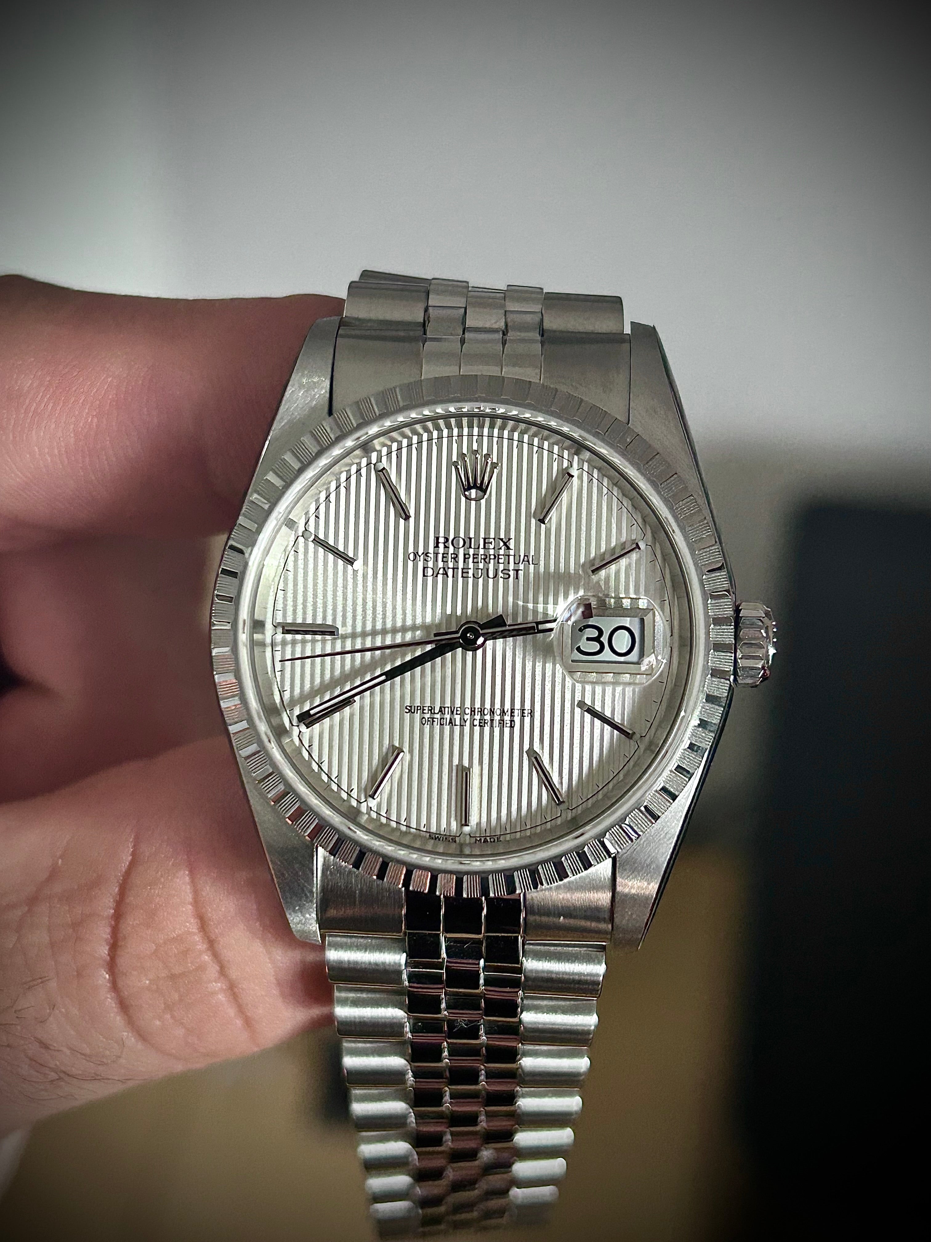 2004 ROLEX DATEJUST 36, 16220, FULL SET, 2X RSC SERVICE, INC GST