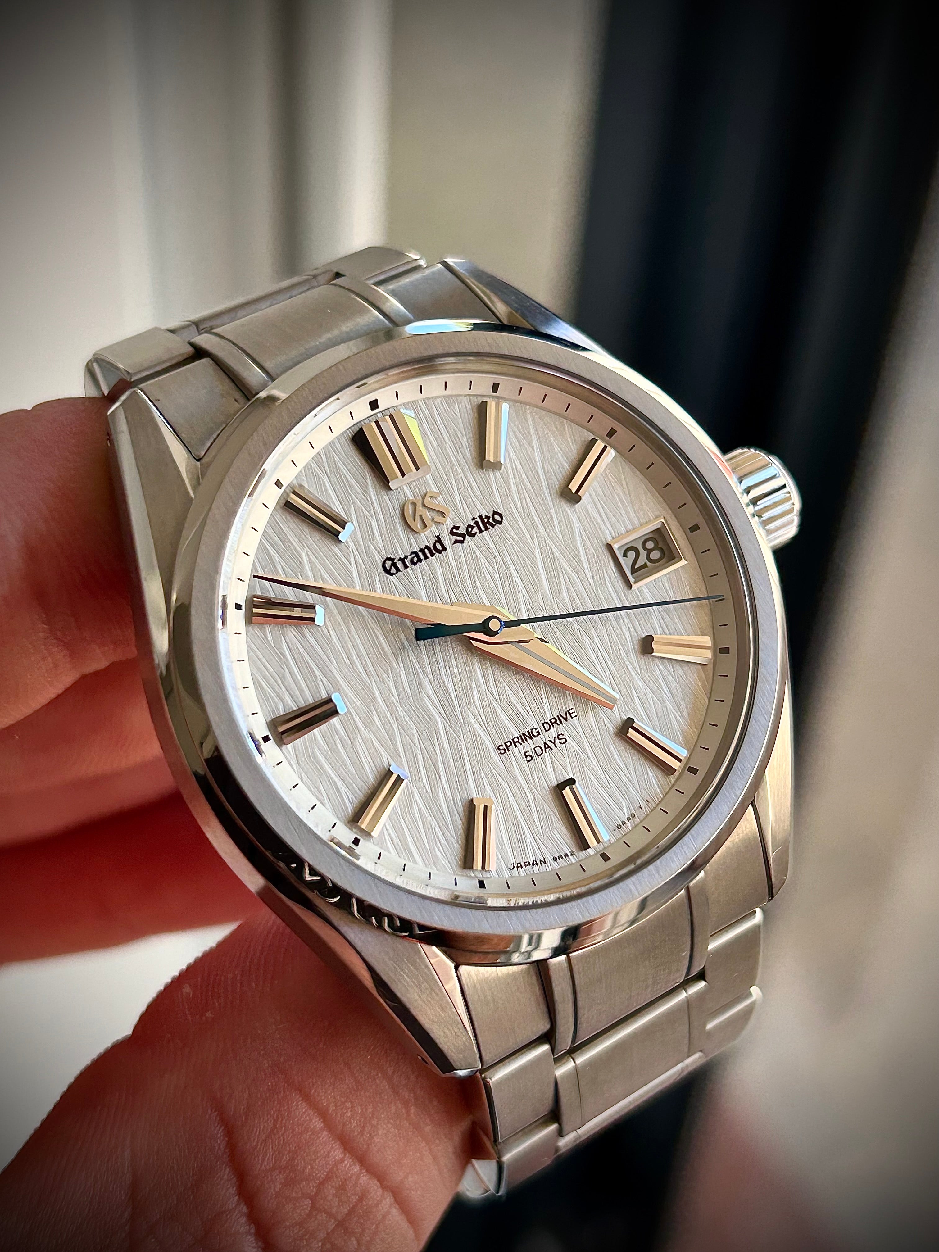 2024 GRAND SEIKO EVOLUTION 9 SPRING DRIVE, WHITE BIRCH, SLGA009, FULL SET, INC GST