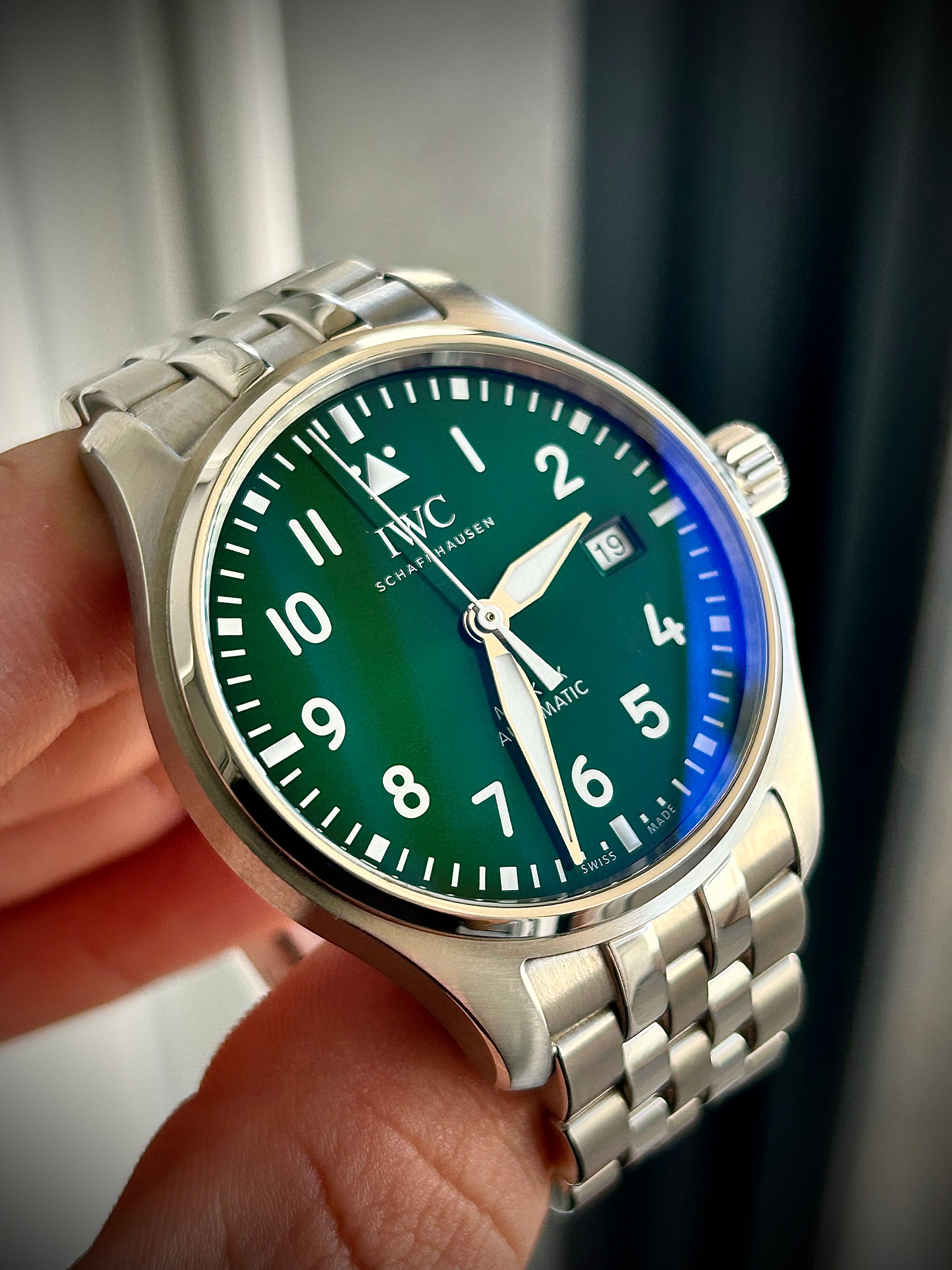 2023 IWC PILOTS WATCH MARK XX, GREEN DIAL, IW328206, FULL SET, INC GST