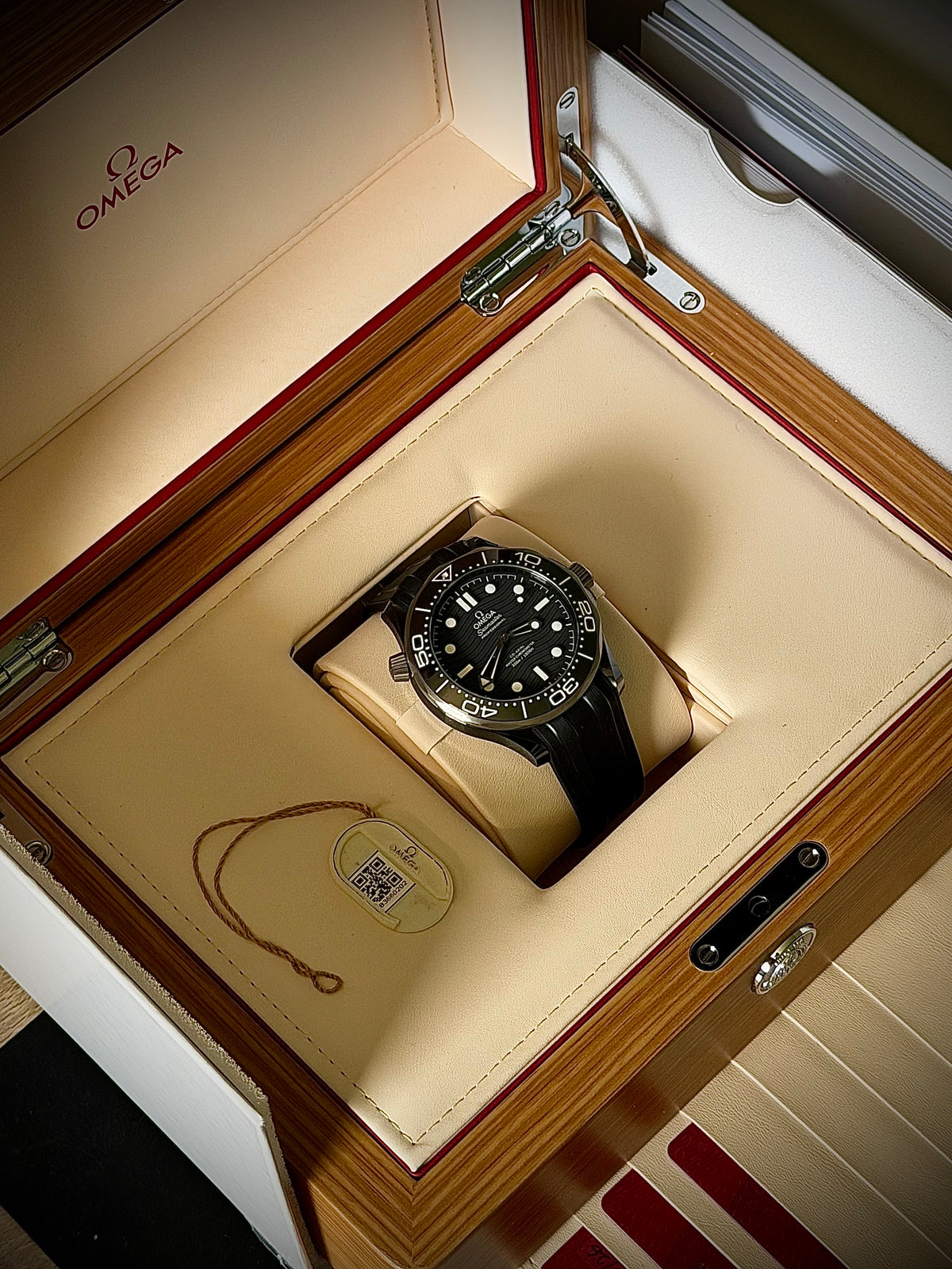 2026 OMEGA SEAMASTER DIVER 300M, 210.92.44.20.01.001, BLACK CERAMIC, FULL SET, INC GST