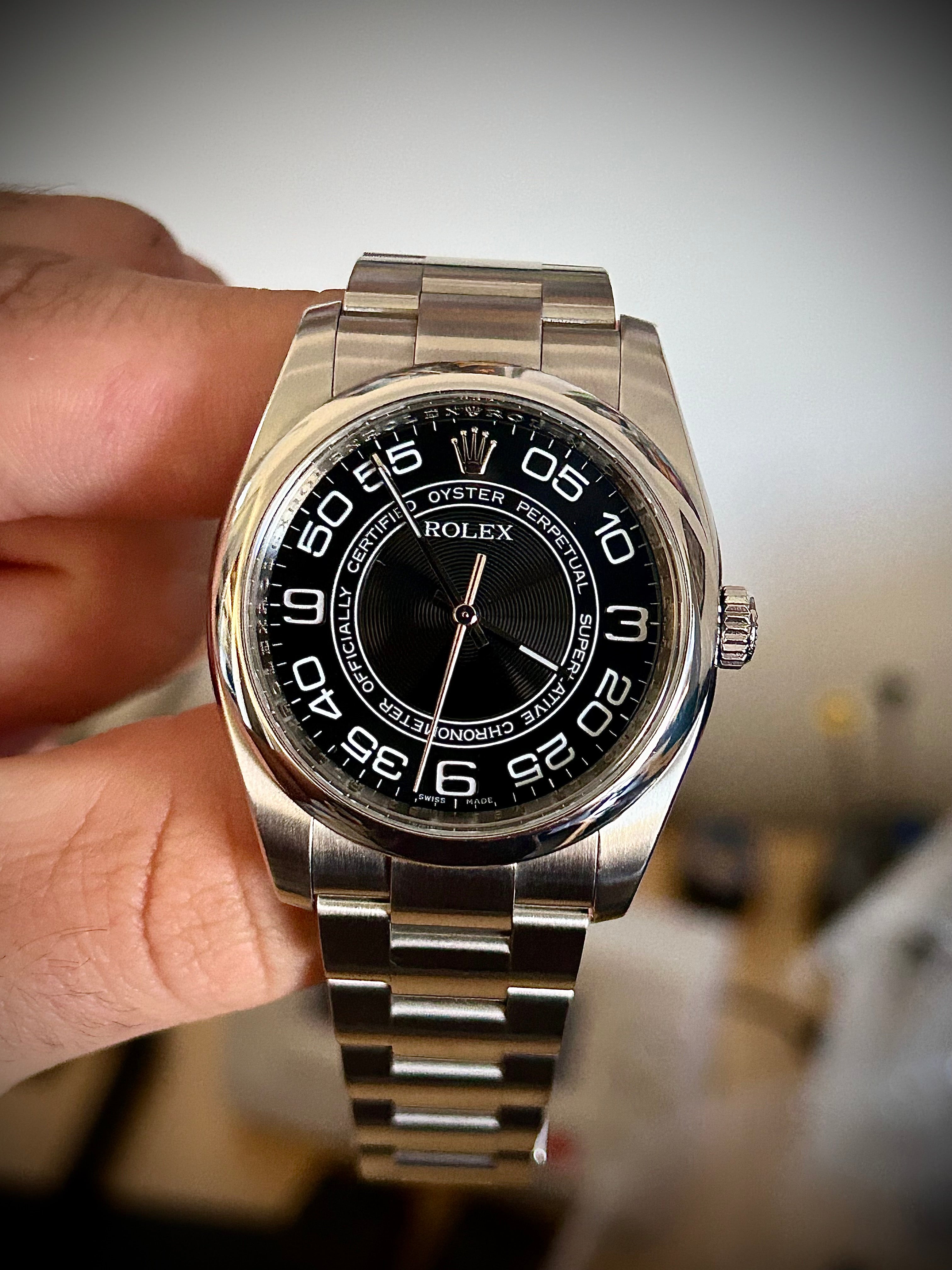 2011 ROLEX OYSTER PERPETUAL 36, FULL SET, INC GST