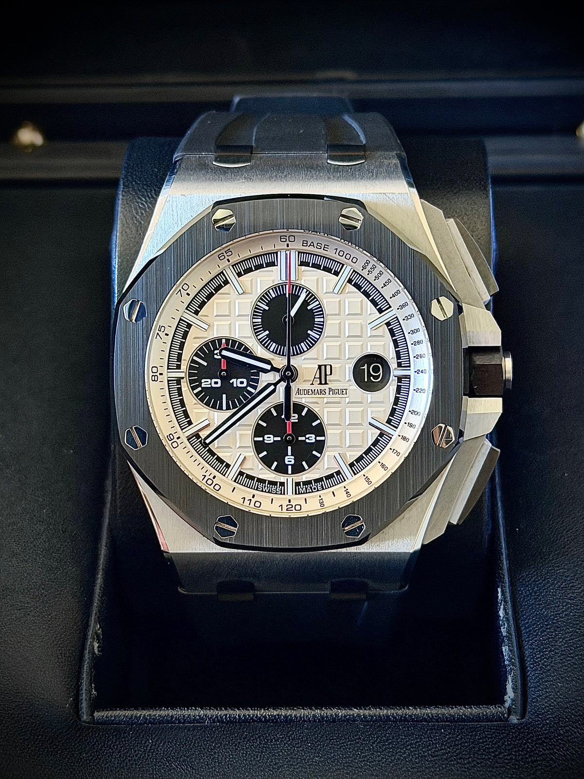 2015 AUDEMARS PIGUET ROYAL OAK OFFSHORE CHRONOGRAPH “PANDA”, 26400SO.OO.A002CA.01, FULL SET, OCTOBER 2025 SERVICE, INC GST