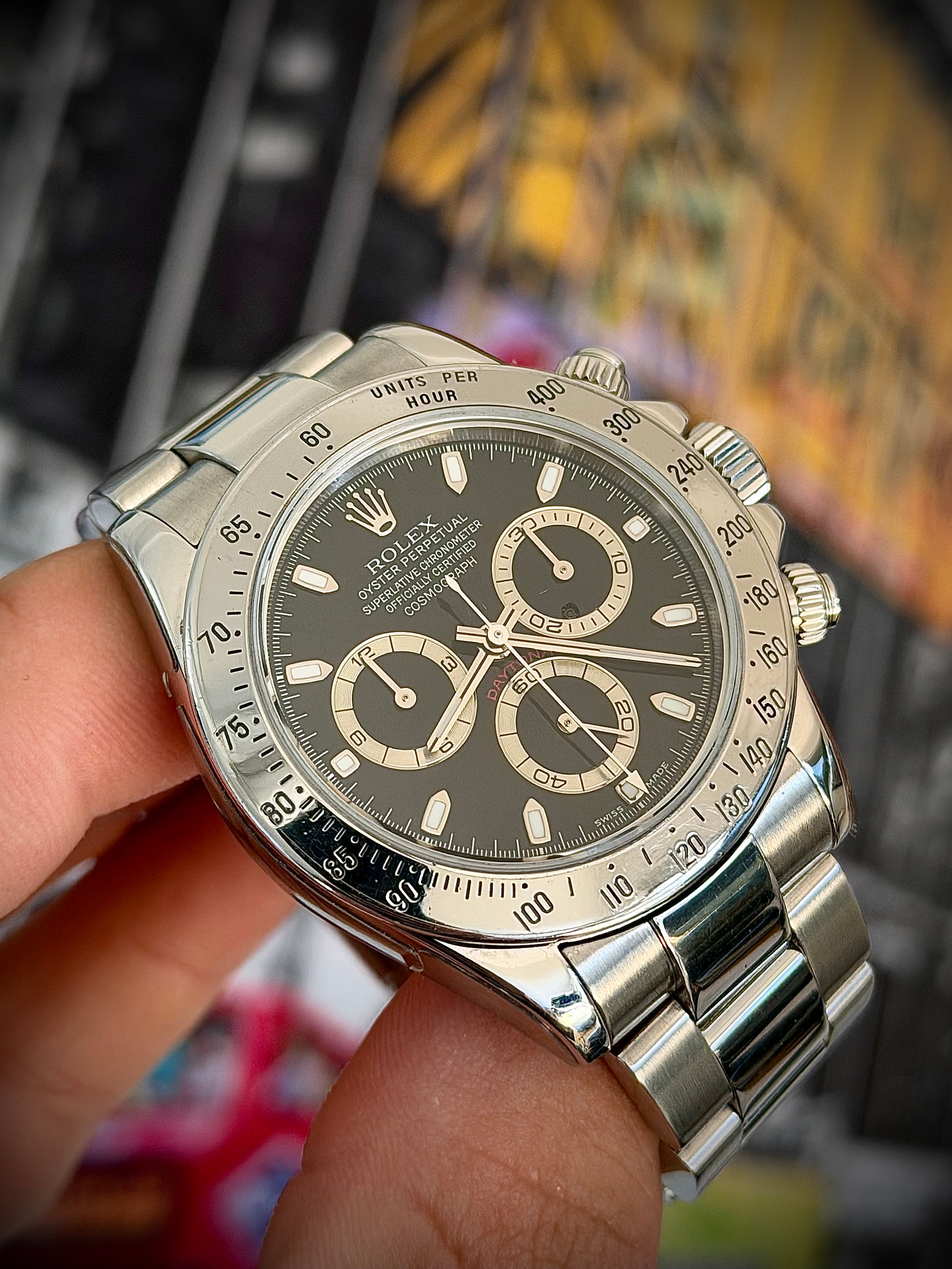 2004 ROLEX COSMOGRAPH DAYTONA, FULLY STICKERED, 116520, BOX AND BOOKLETS, INC GST