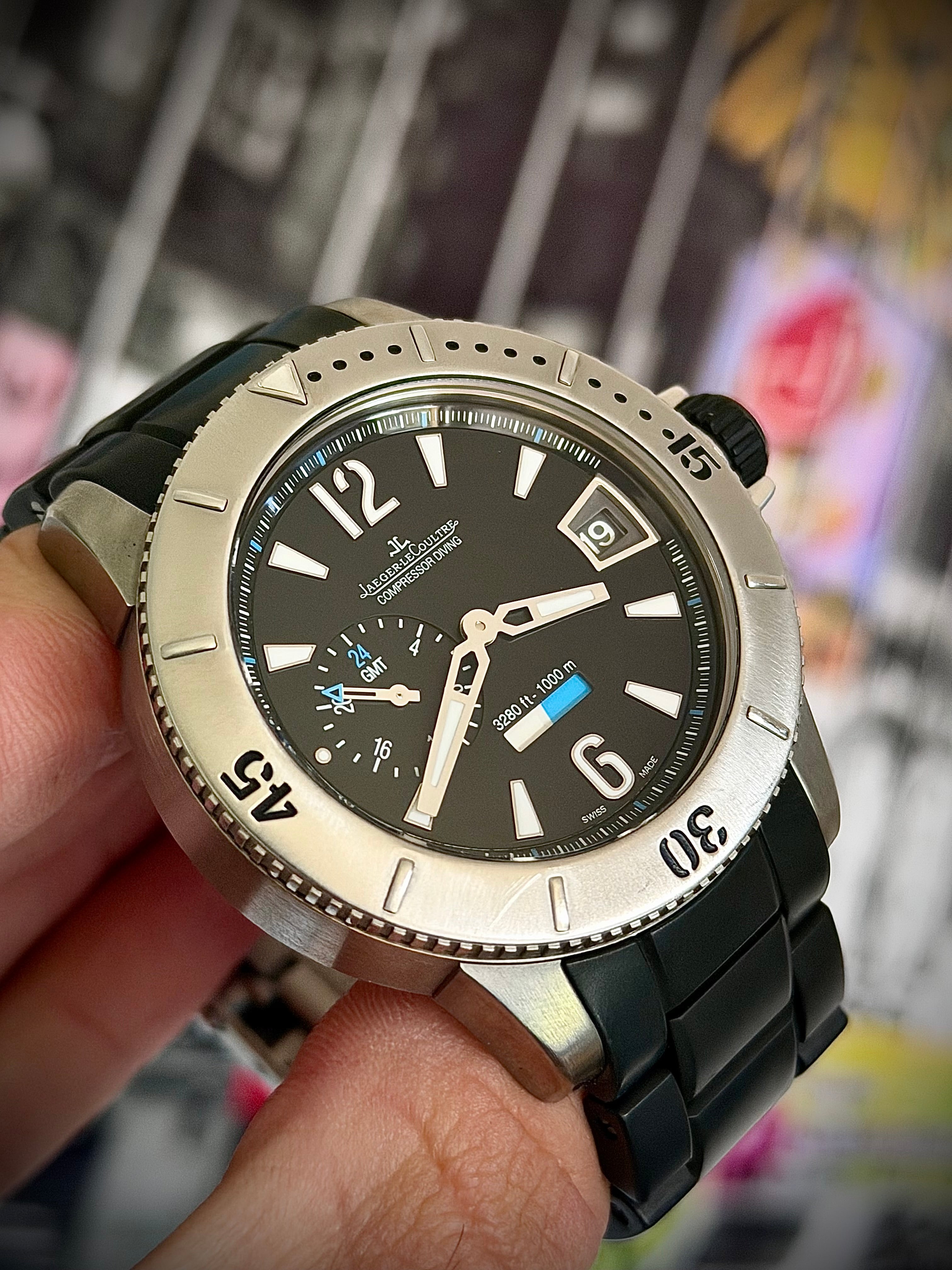 JAEGER-LECOULTRE MASTER COMPRESSOR DIVING GMT, Q187T770, LIMITED EDITION, JLC FACTORY SERVICED 2025, INC GST