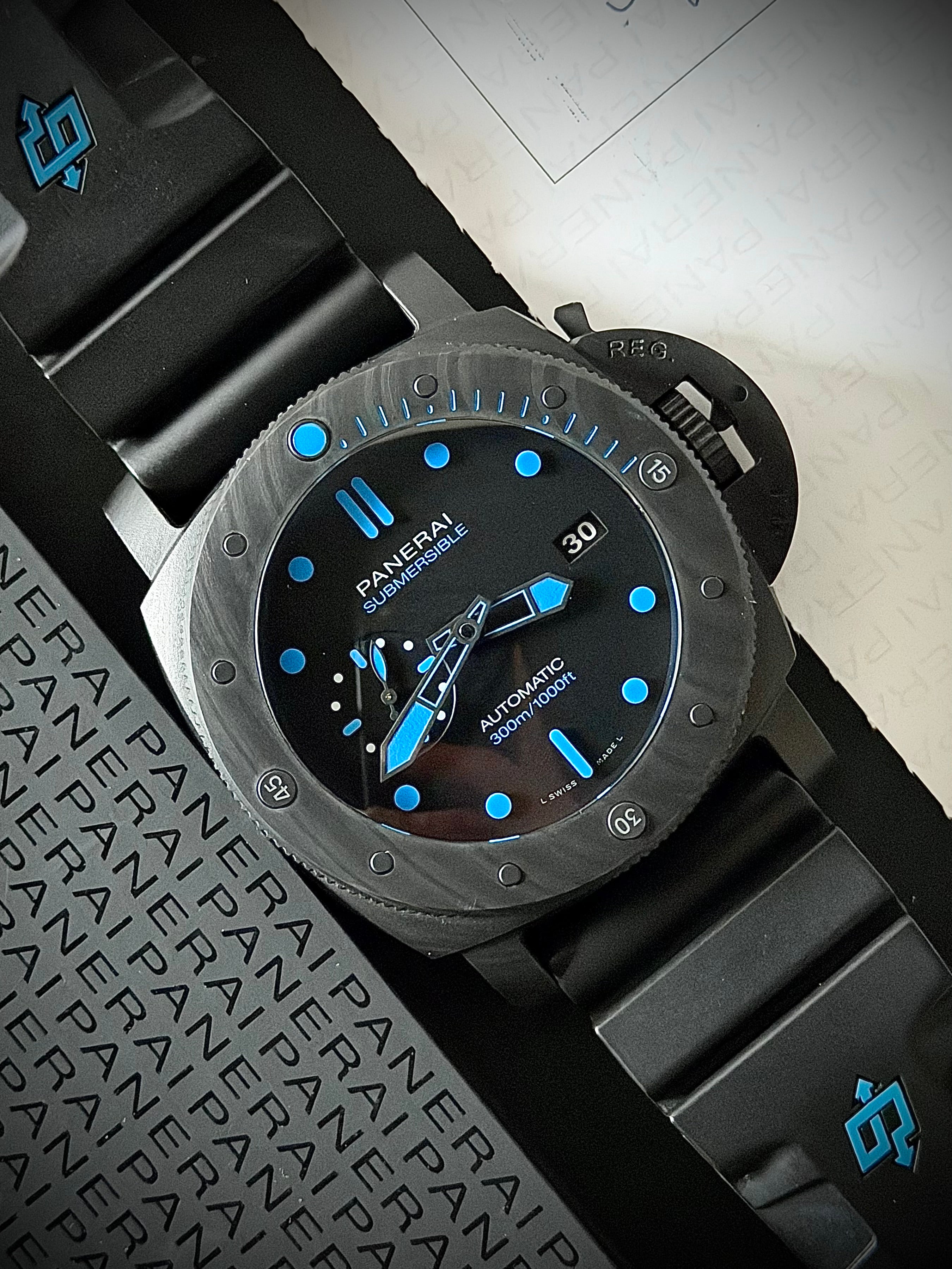 2020 PANERAI SUBMERSIBLE CARBOTECH 47MM, PAM01616, FULL SET, INC GST