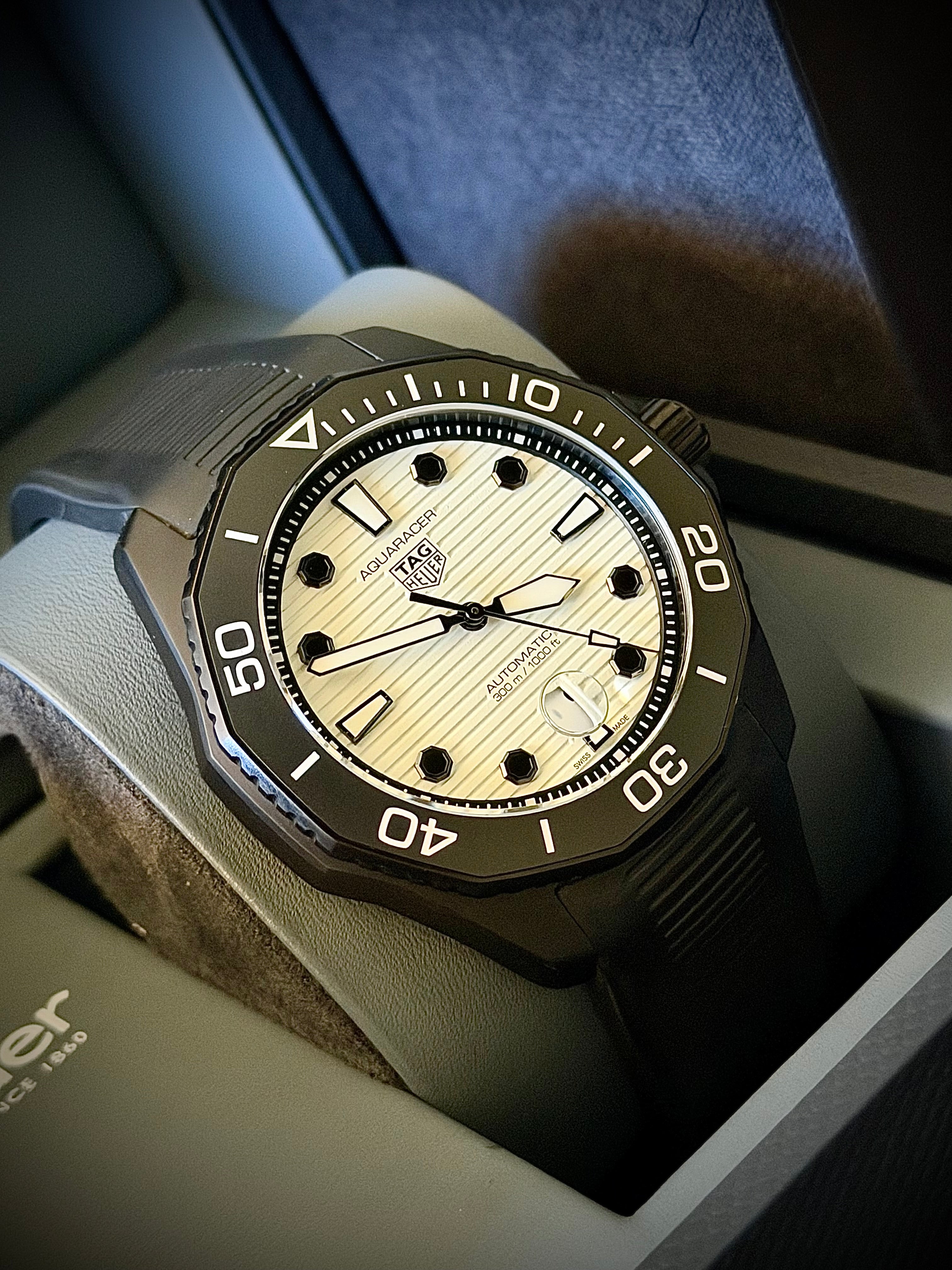 2025 TAG HEUER AQUARACER PROFESSIONAL 300 “NIGHT DIVER”, WBP201D.FT6197, FULL SET, INC GST