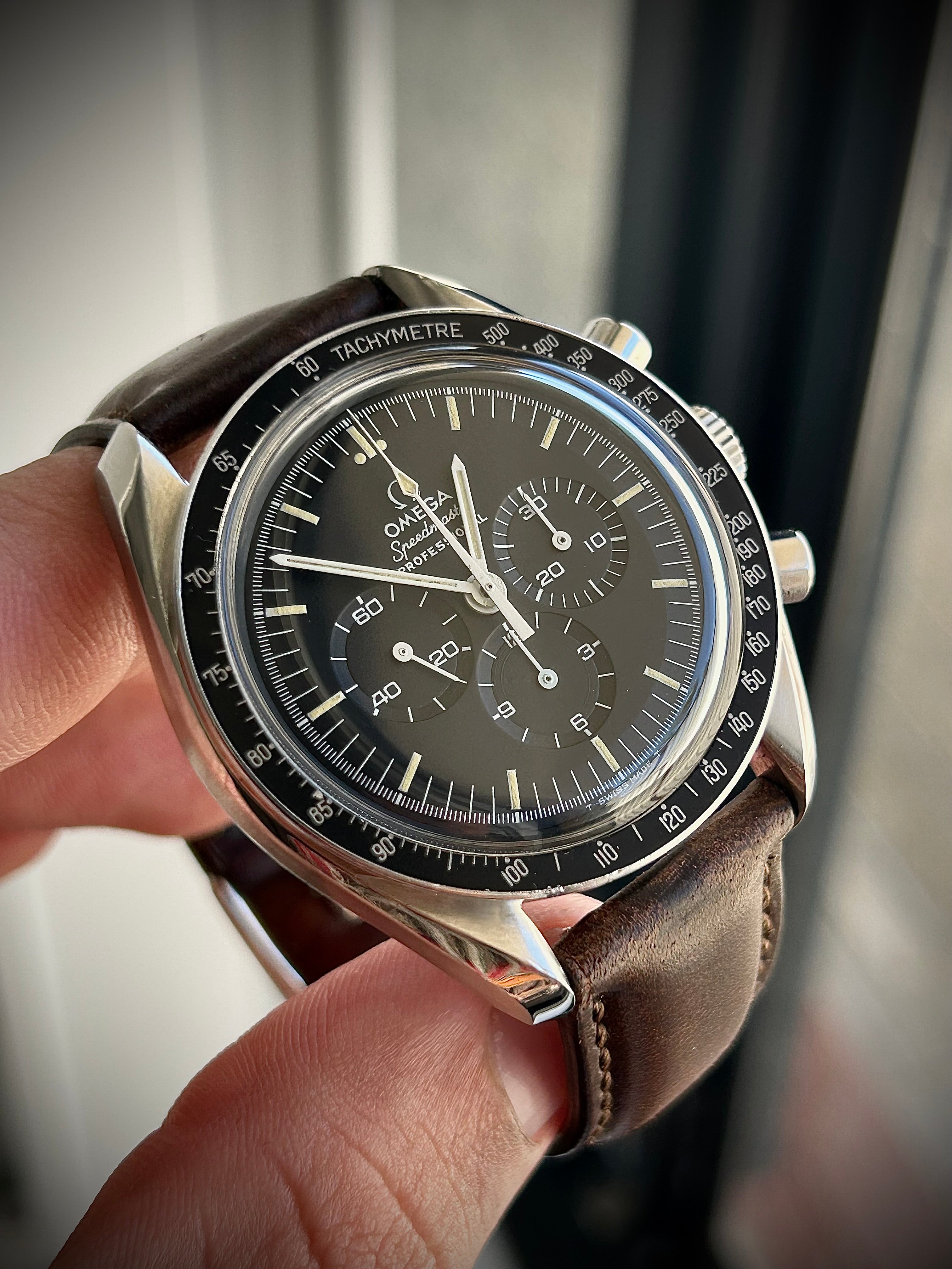 OMEGA SPEEDMASTER MOONWATCH, SERVICED, WATCH AND BOX, 145.022-74, INC GST