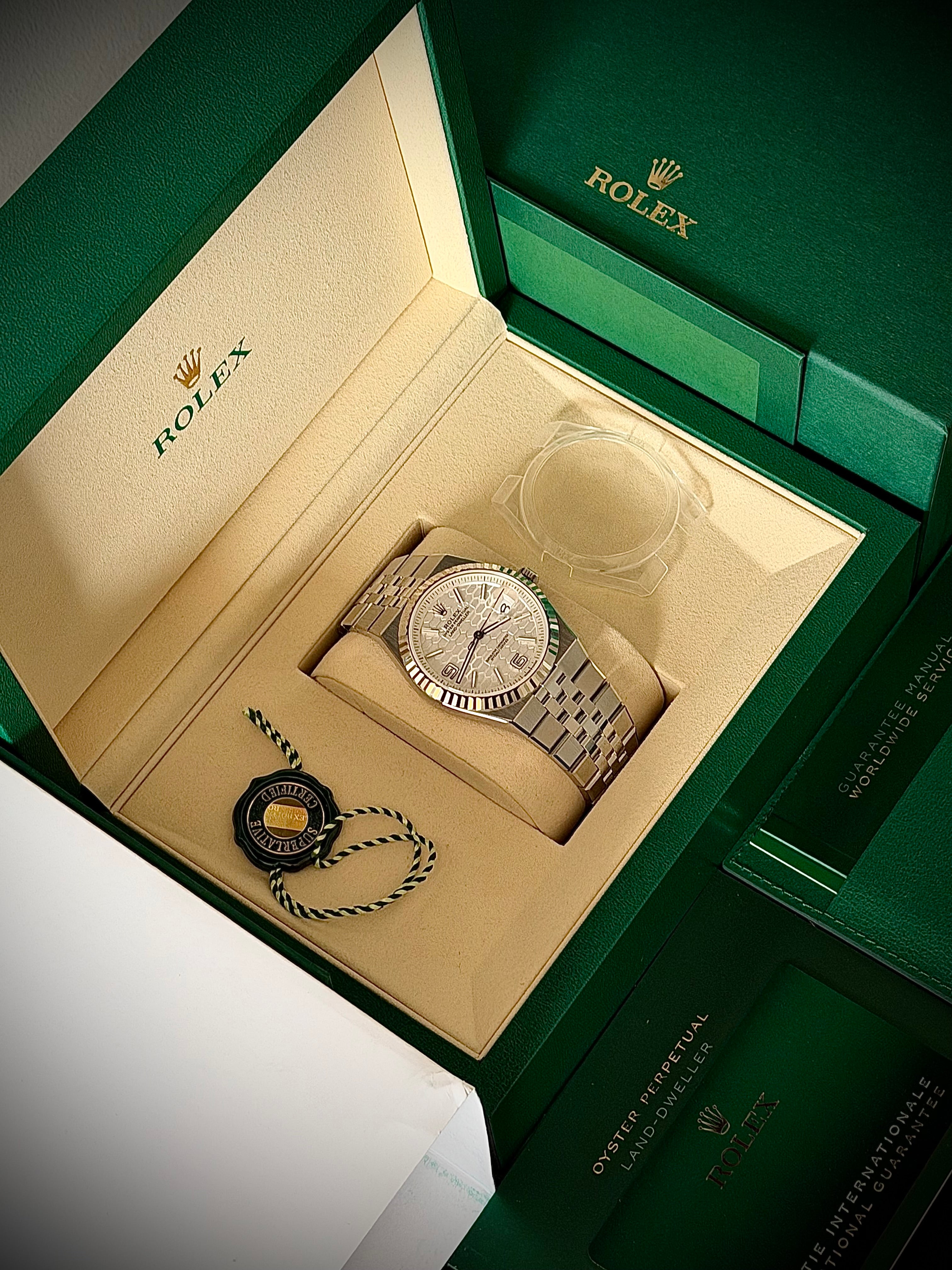 2025 ROLEX LAND DWELLER, 40MM, 127334, STAINLESS STEEL, NEW, INC GST