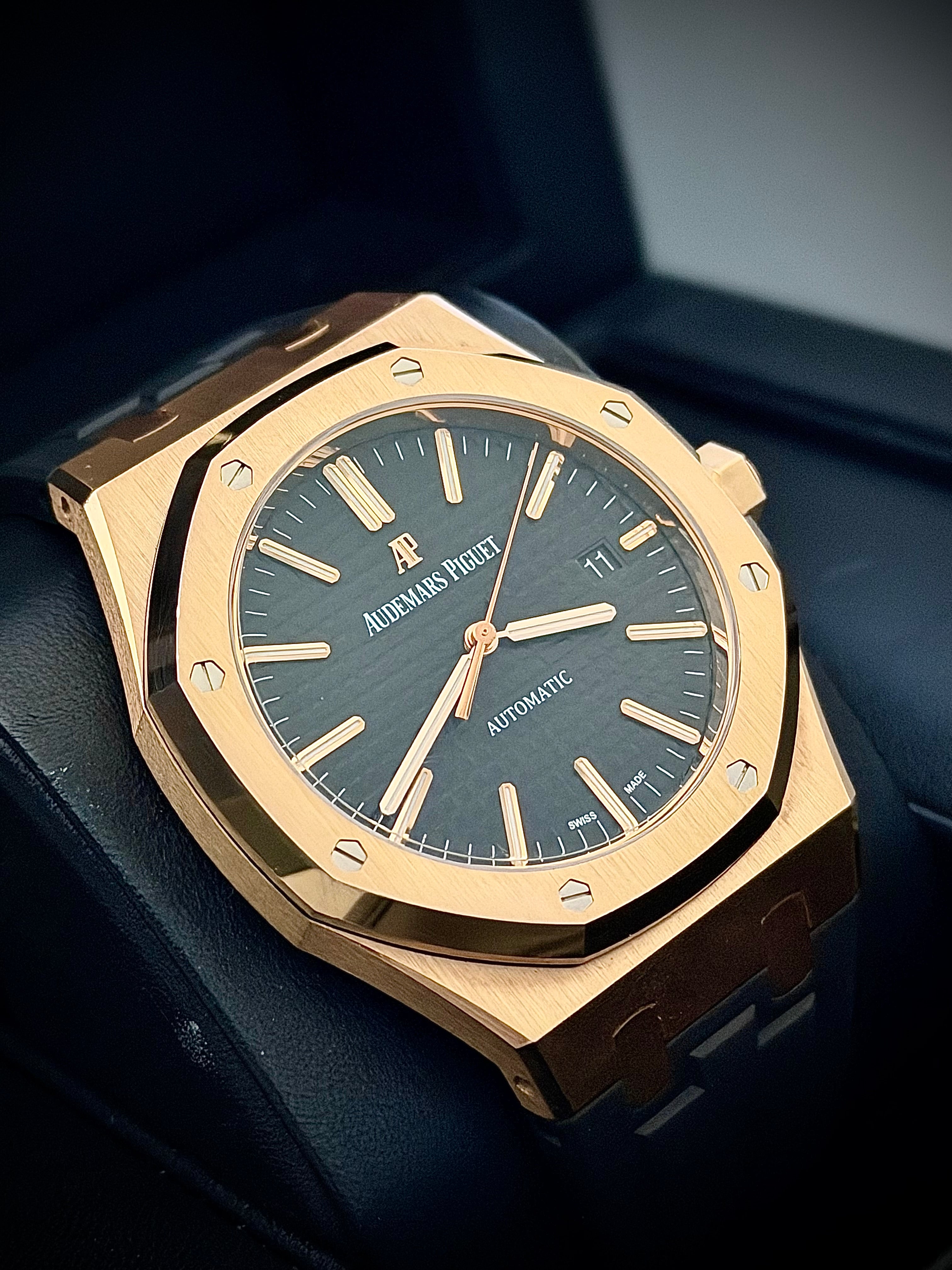 2017 AUDEMARS PIGUET ROYAL OAK, 15400OR, FULL SET, INC GST