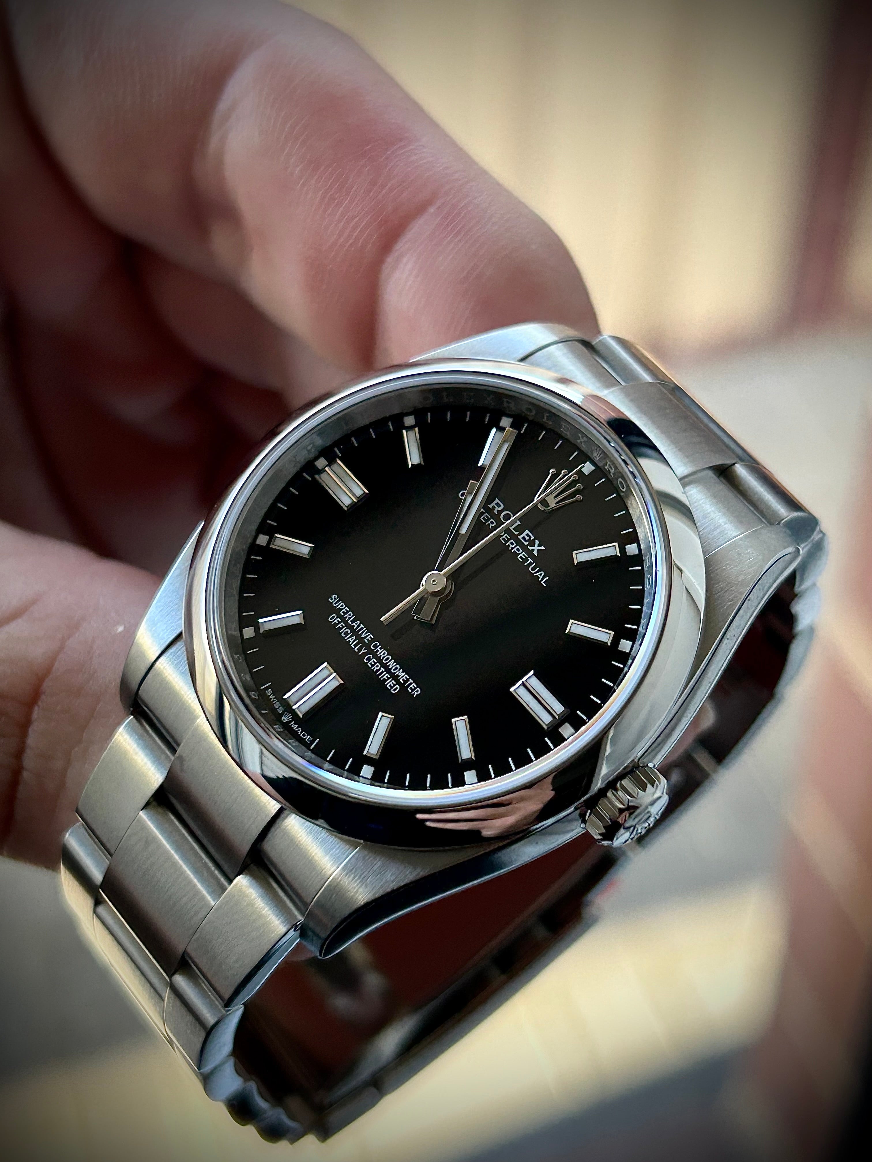 2024 ROLEX OYSTER PERPETUAL 36 BLACK DIAL, BRAND NEW, 126000, FULL SET, INC GST