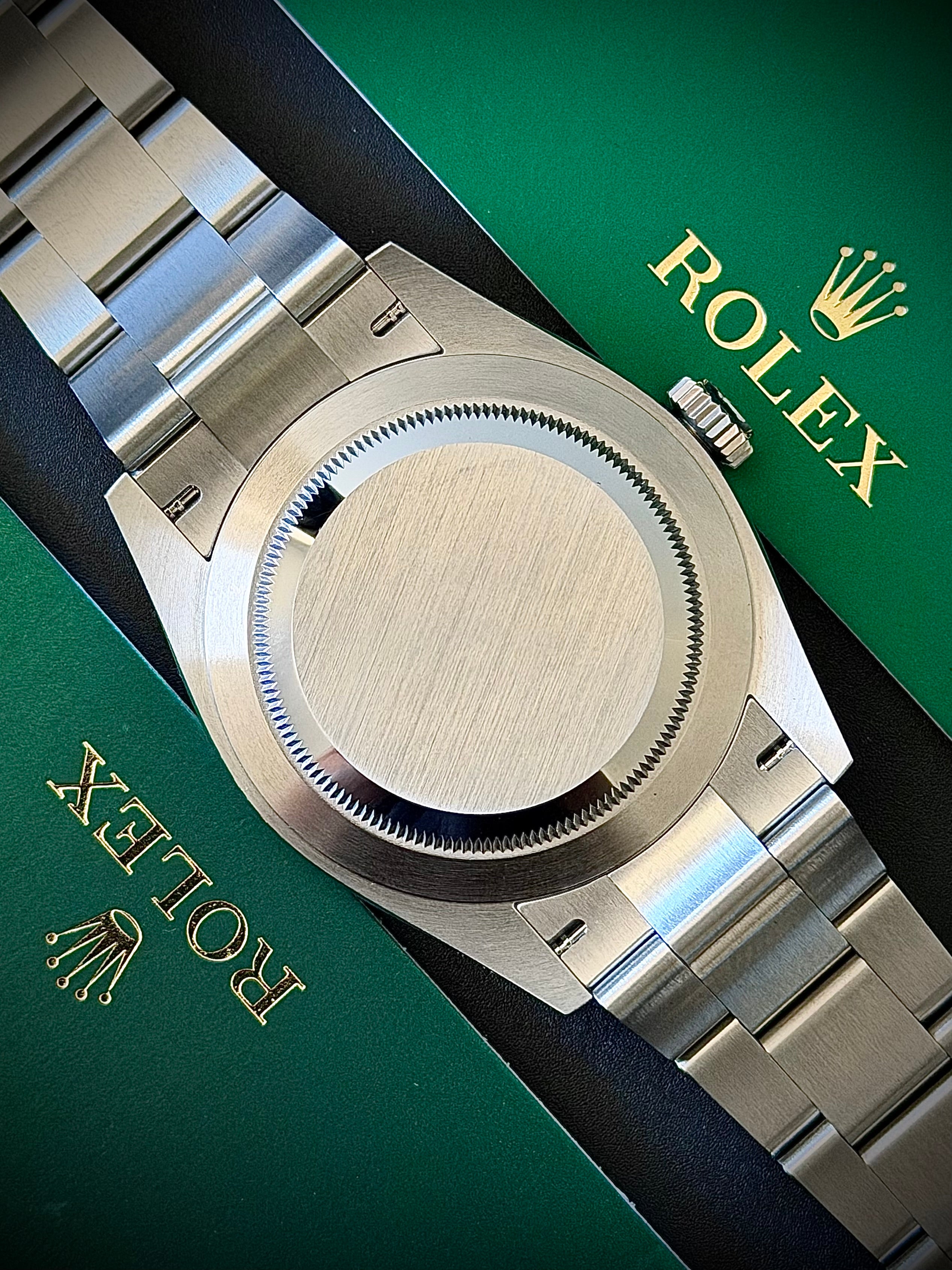 2025 ROLEX OYSTER PERPETUAL 41, MED BLUE DIAL, FULL SET, INC GST