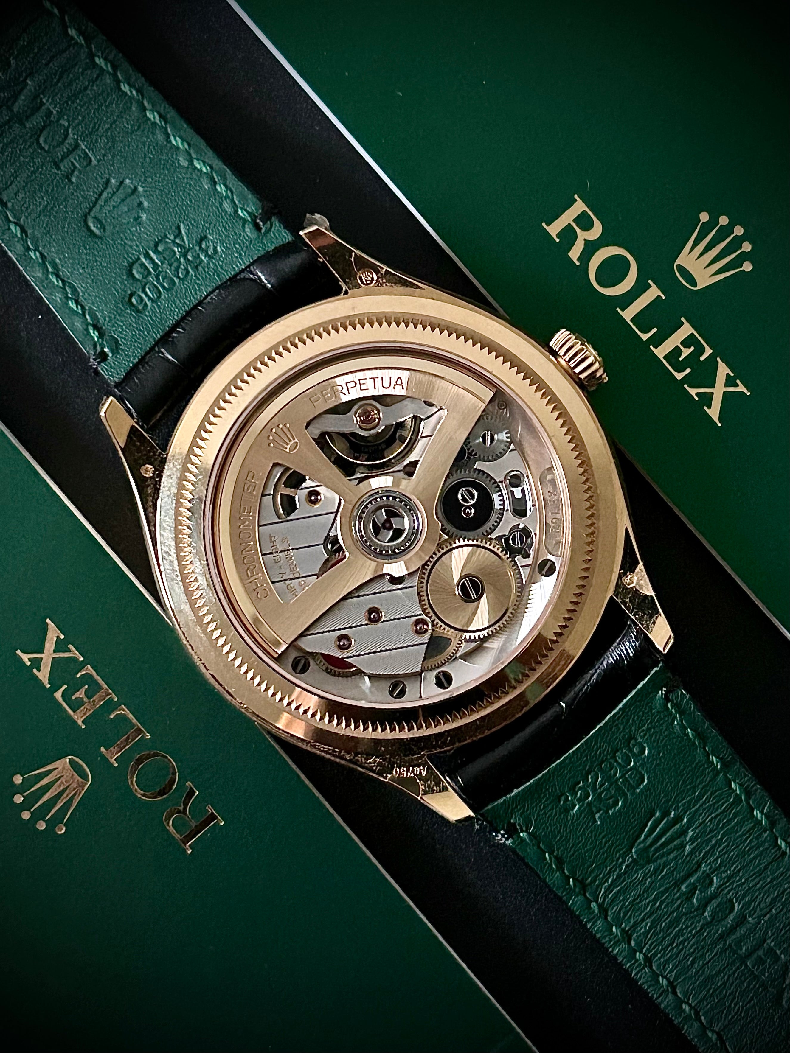 2024 ROLEX PERPETUAL 1908, 52509, YELLOW GOLD, MATTE BLACK DIAL, FULL SET, BRAND NEW, INC GST