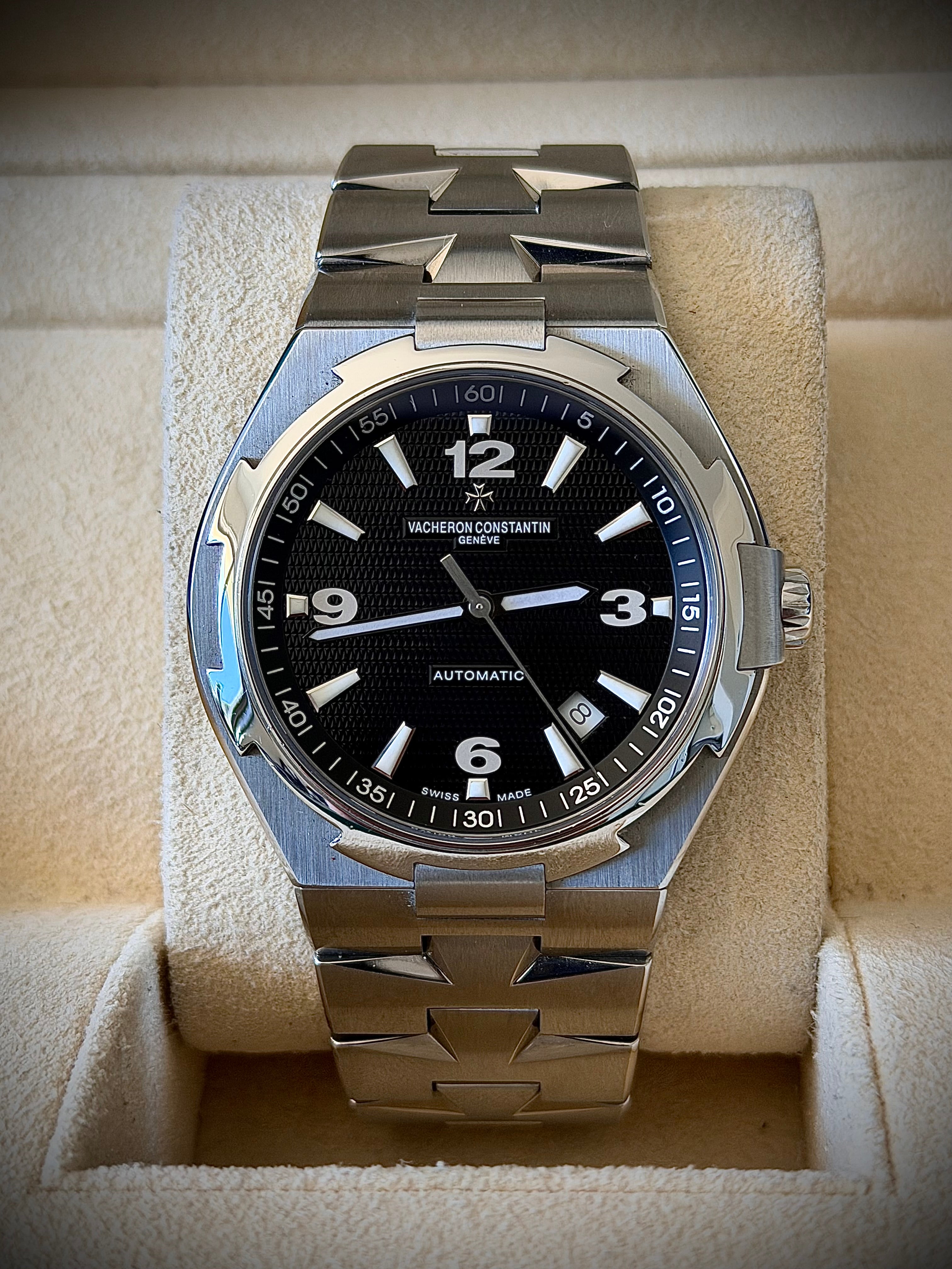 2007 VACHERON CONSTANTIN OVERSEAS, 47040/B01A-9094, BLACK DIAL, FULL SET, INC GST