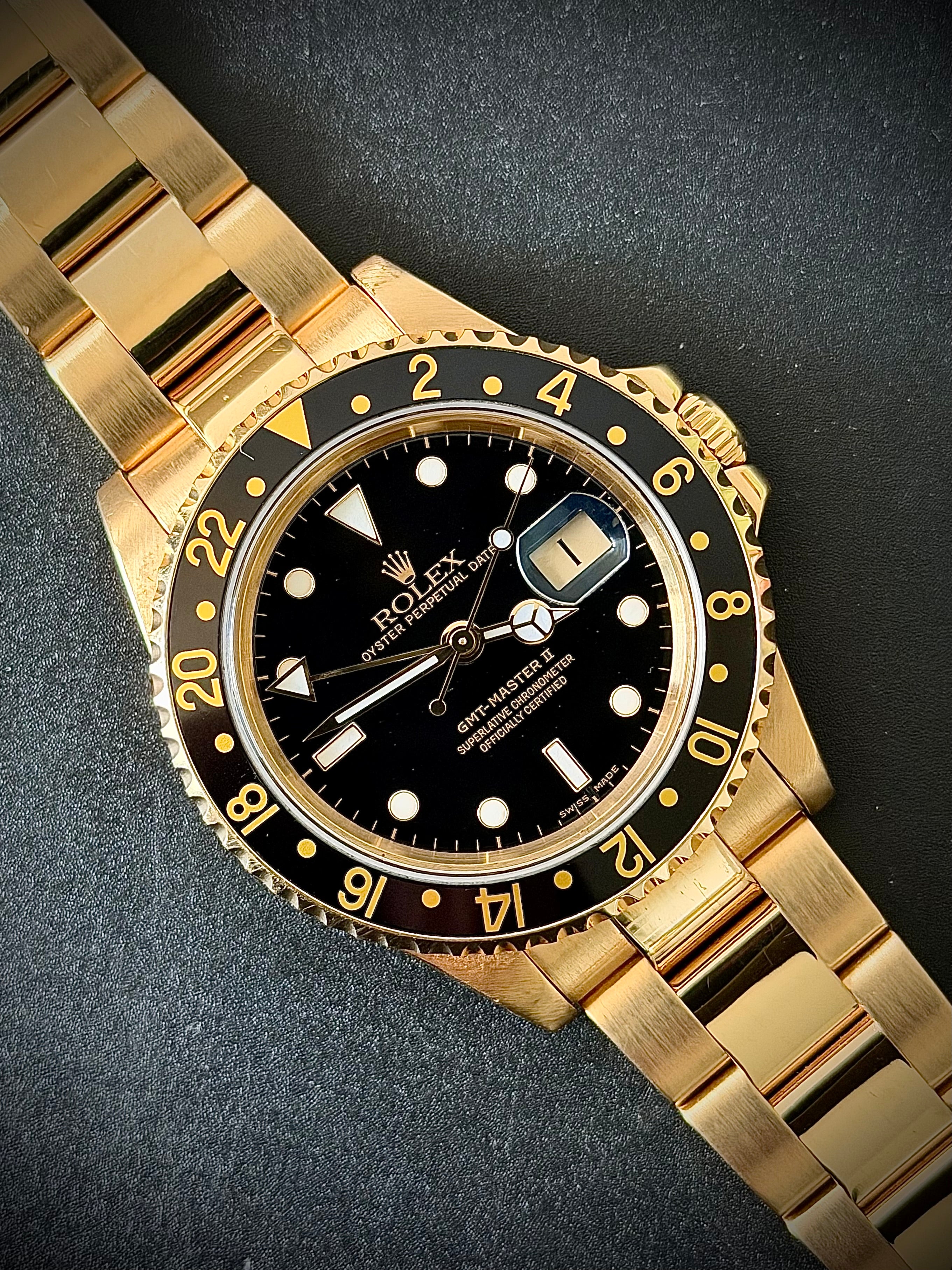1999 ROLEX GMT MASTER II, 16718, WATCH AND BOX, INC GST