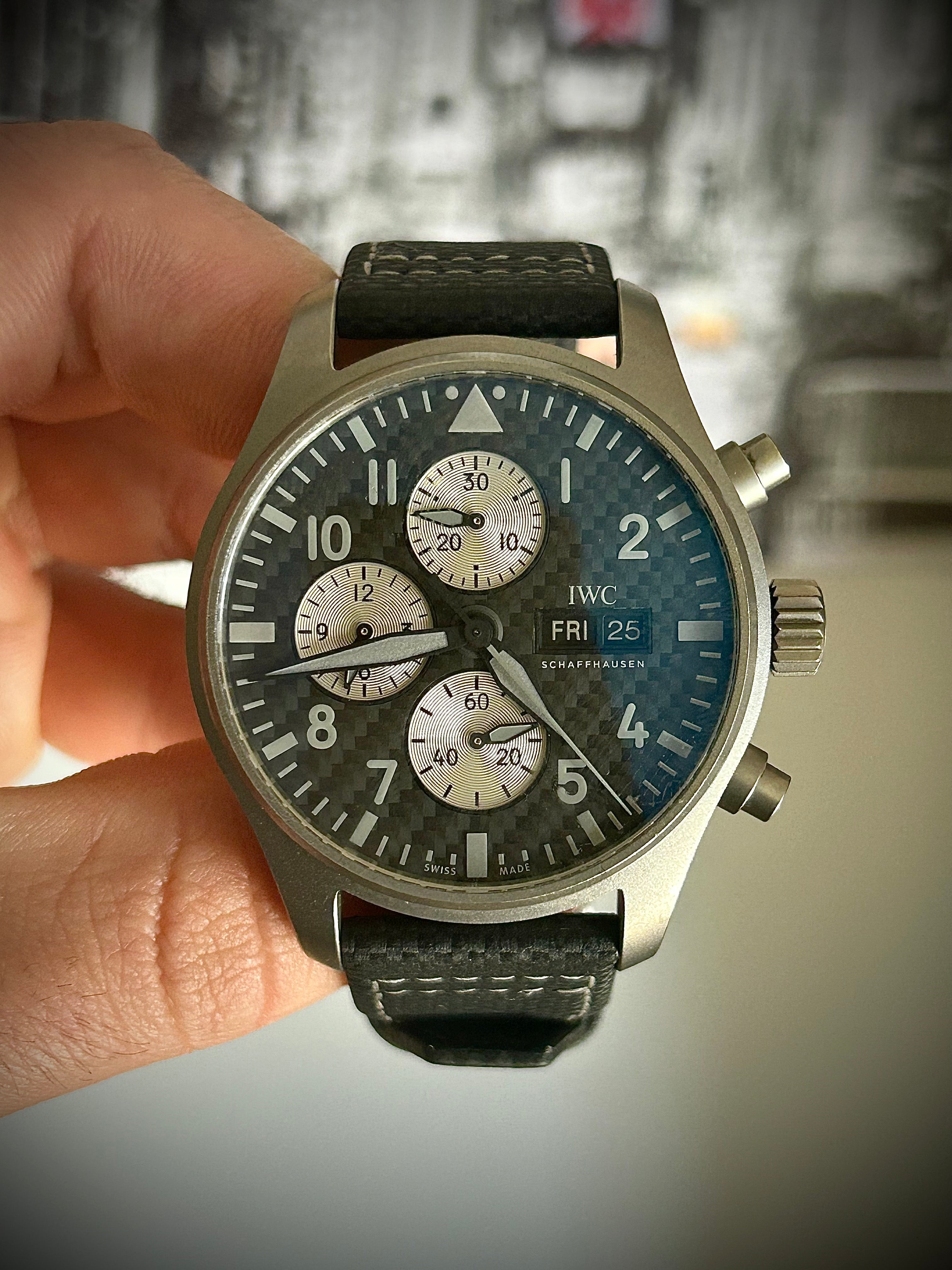 2023 IWC PILOTS WATCH CHRONOGRAPH AMG, IW377903, FULL SET, INC GST