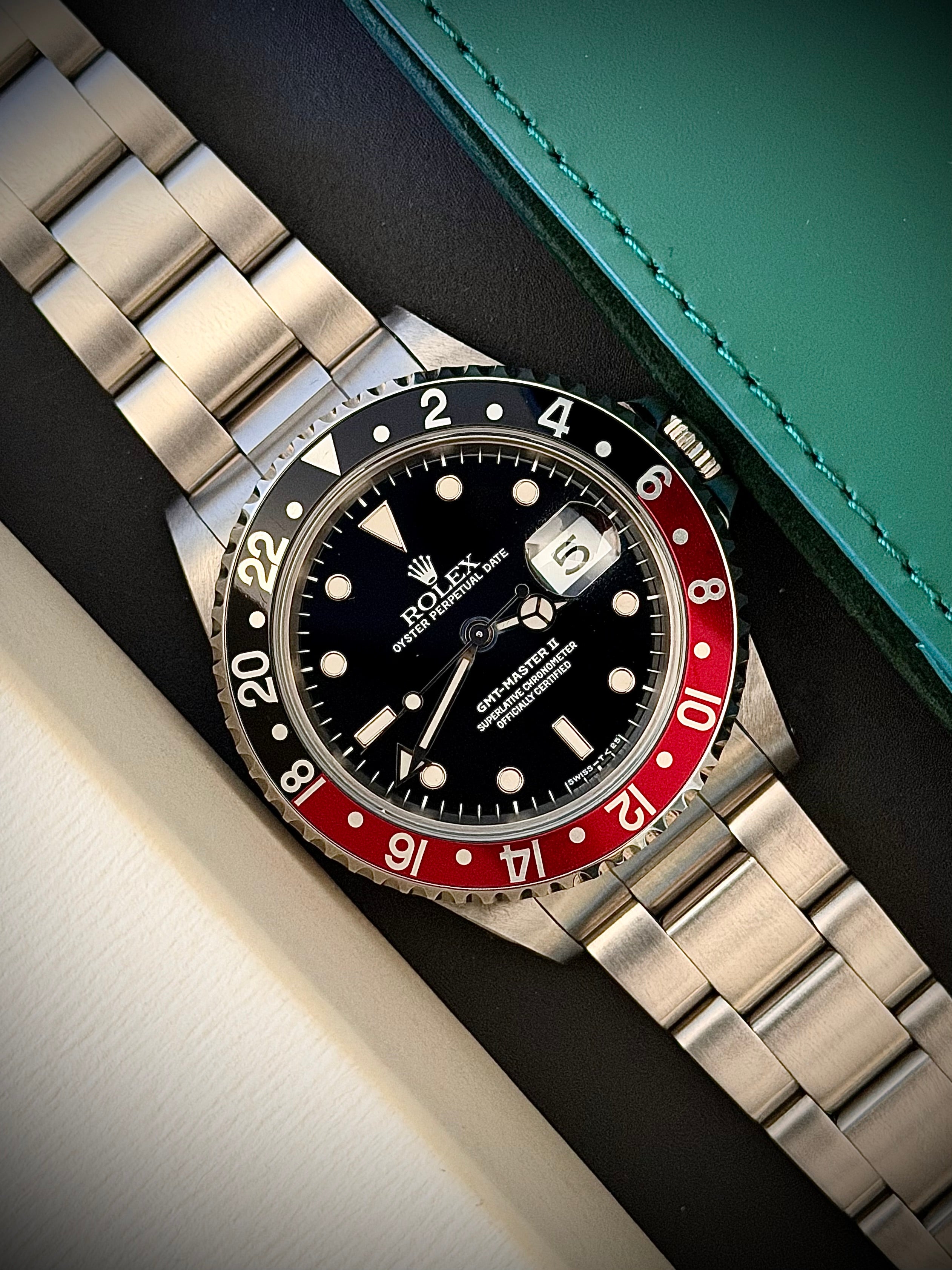 1995 ROLEX GMT-MASTER II “COKE”, 16710, WATCH ONLY, INC GST