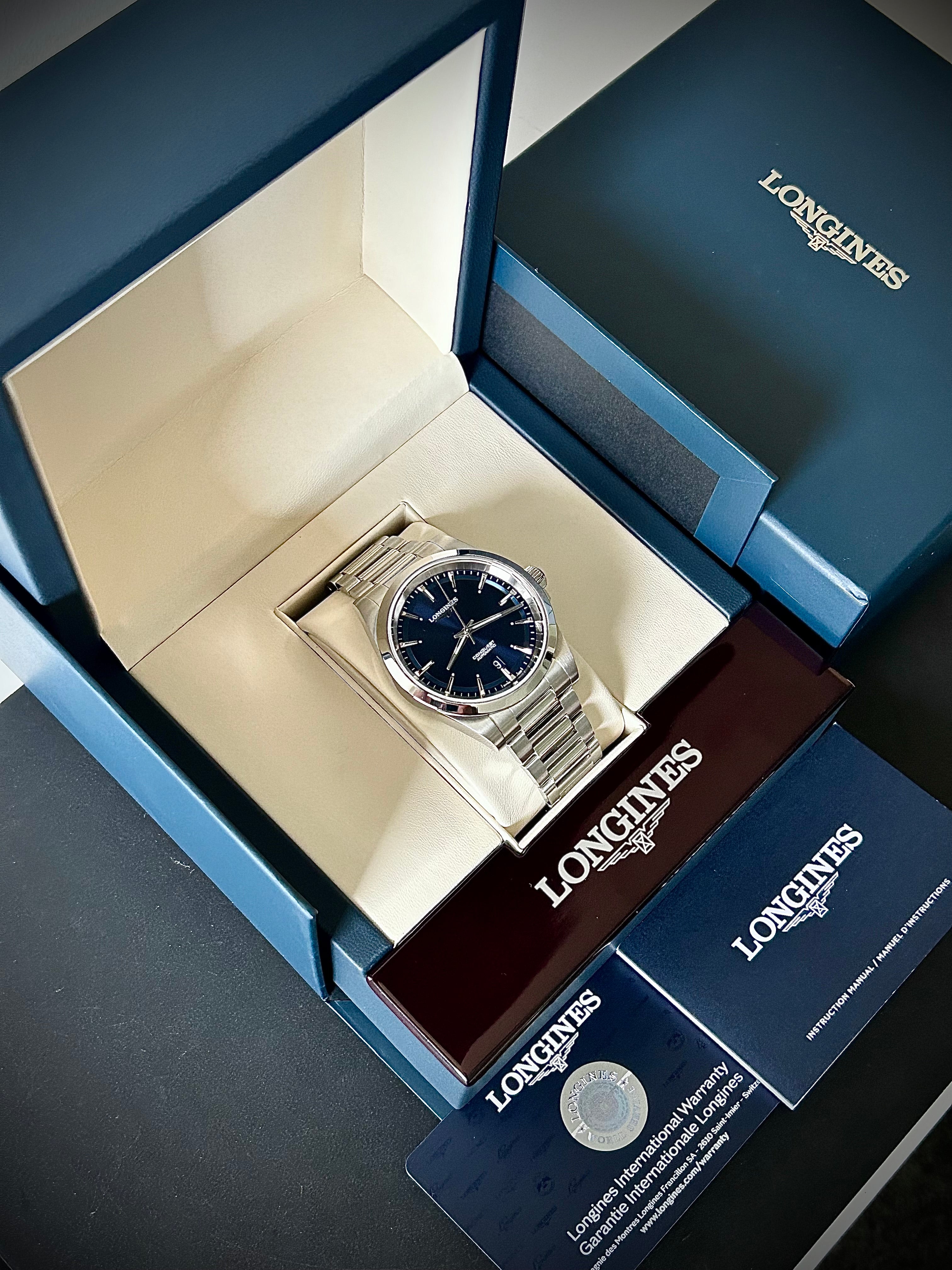 2025 LONGINES CONQUEST AUTOMATIC, FULL SET, INC GST