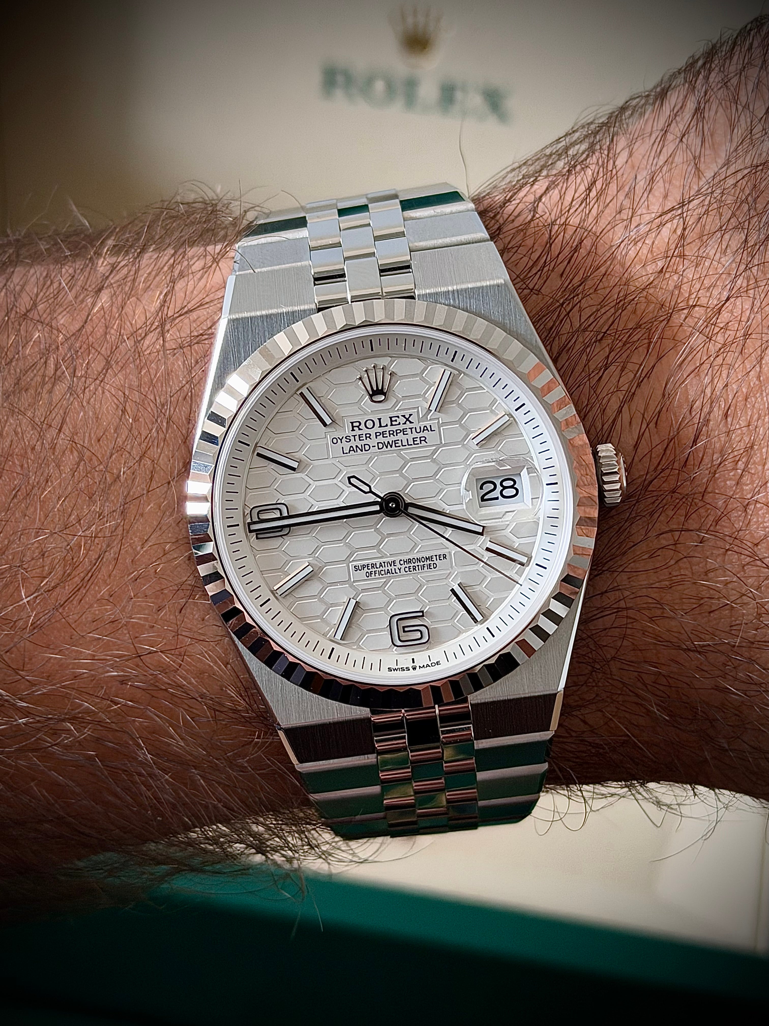 2025 ROLEX LAND DWELLER, 40MM, 127334, STAINLESS STEEL, NEW, INC GST