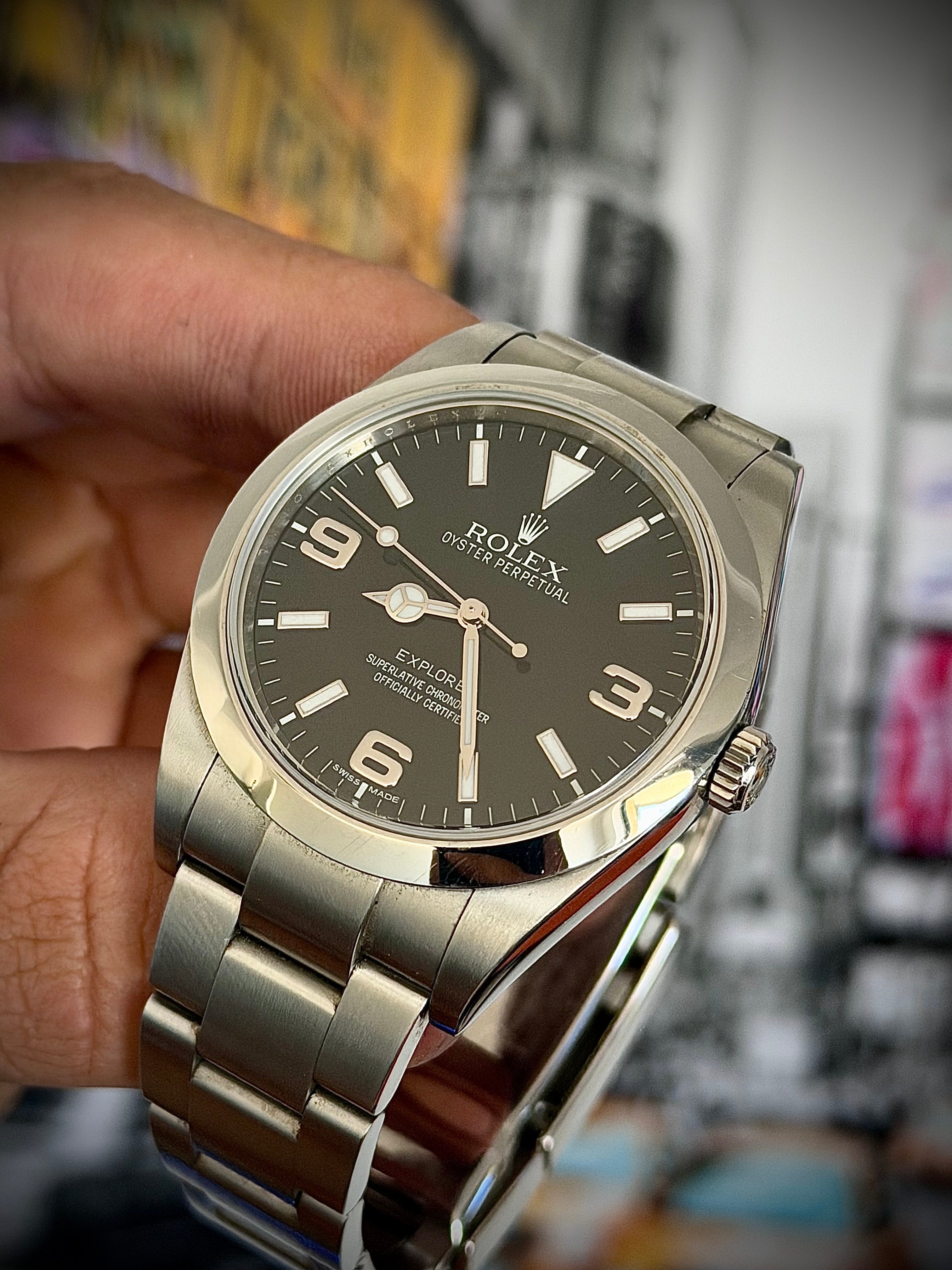 2012 ROLEX EXPLORER 39, 214270, FULL SET, INC GST