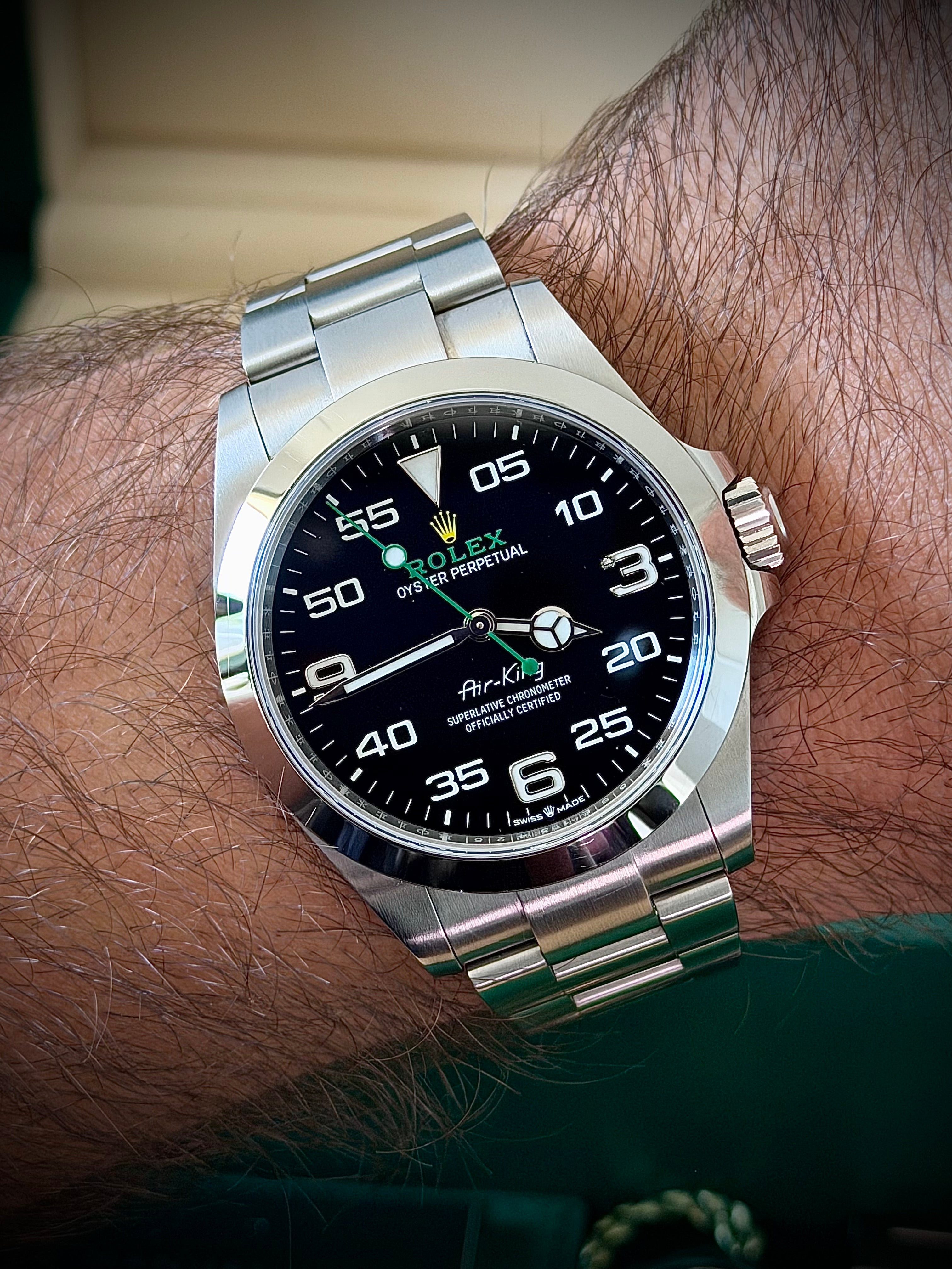 2023 ROLEX AIR KING, 126900, FULL SET, INC GST