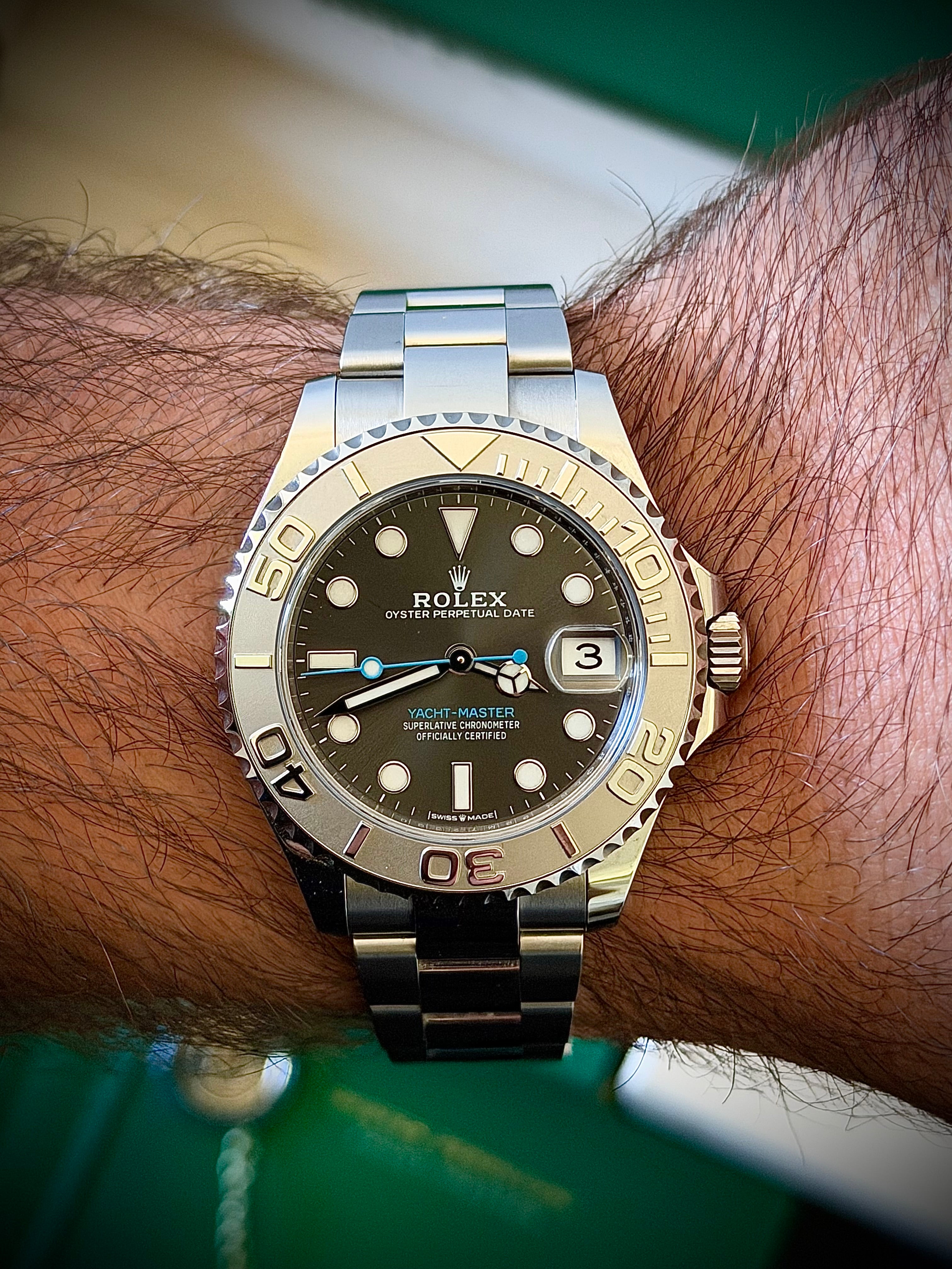 2024 ROLEX YACHT-MASTER 37, 268622, RHODIUM DIAL, FULL SET, INC GST