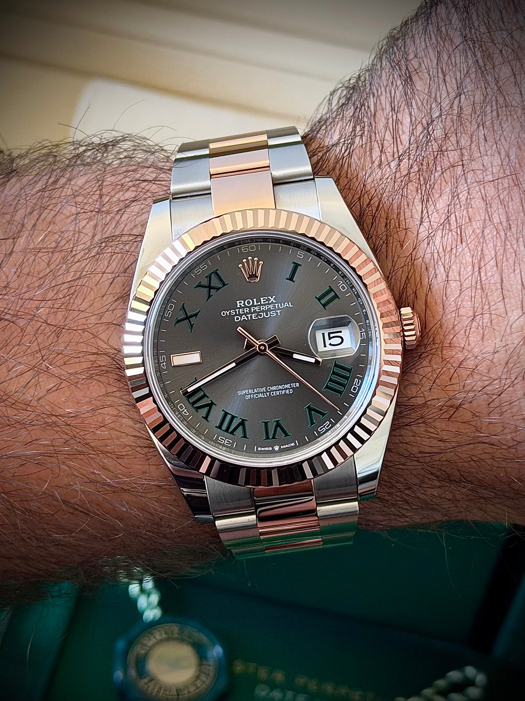 2026 ROLEX DATEJUST 41, WIMBLEDON, 126331, FULL SET, INC GST