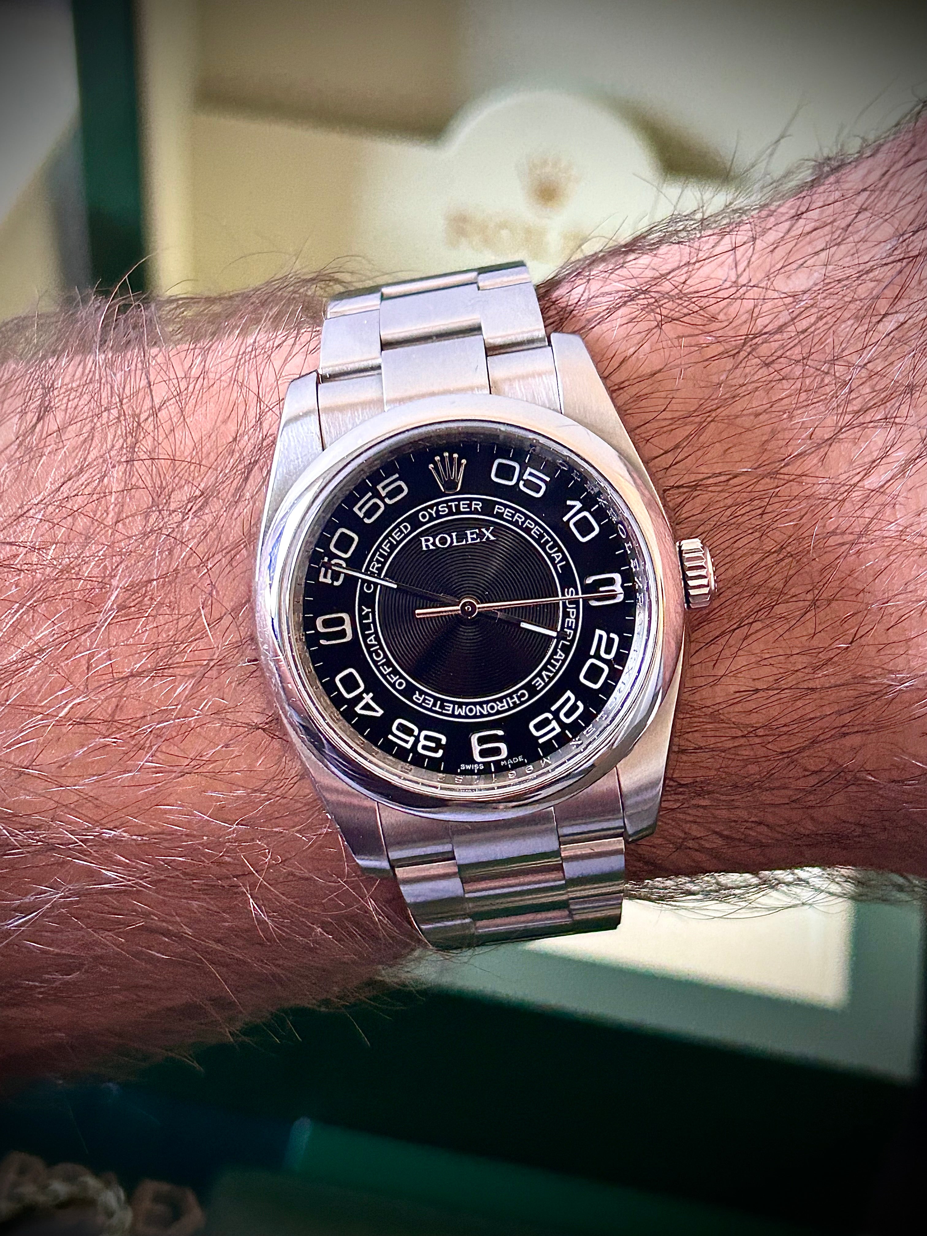 2011 ROLEX OYSTER PERPETUAL 36, FULL SET, INC GST