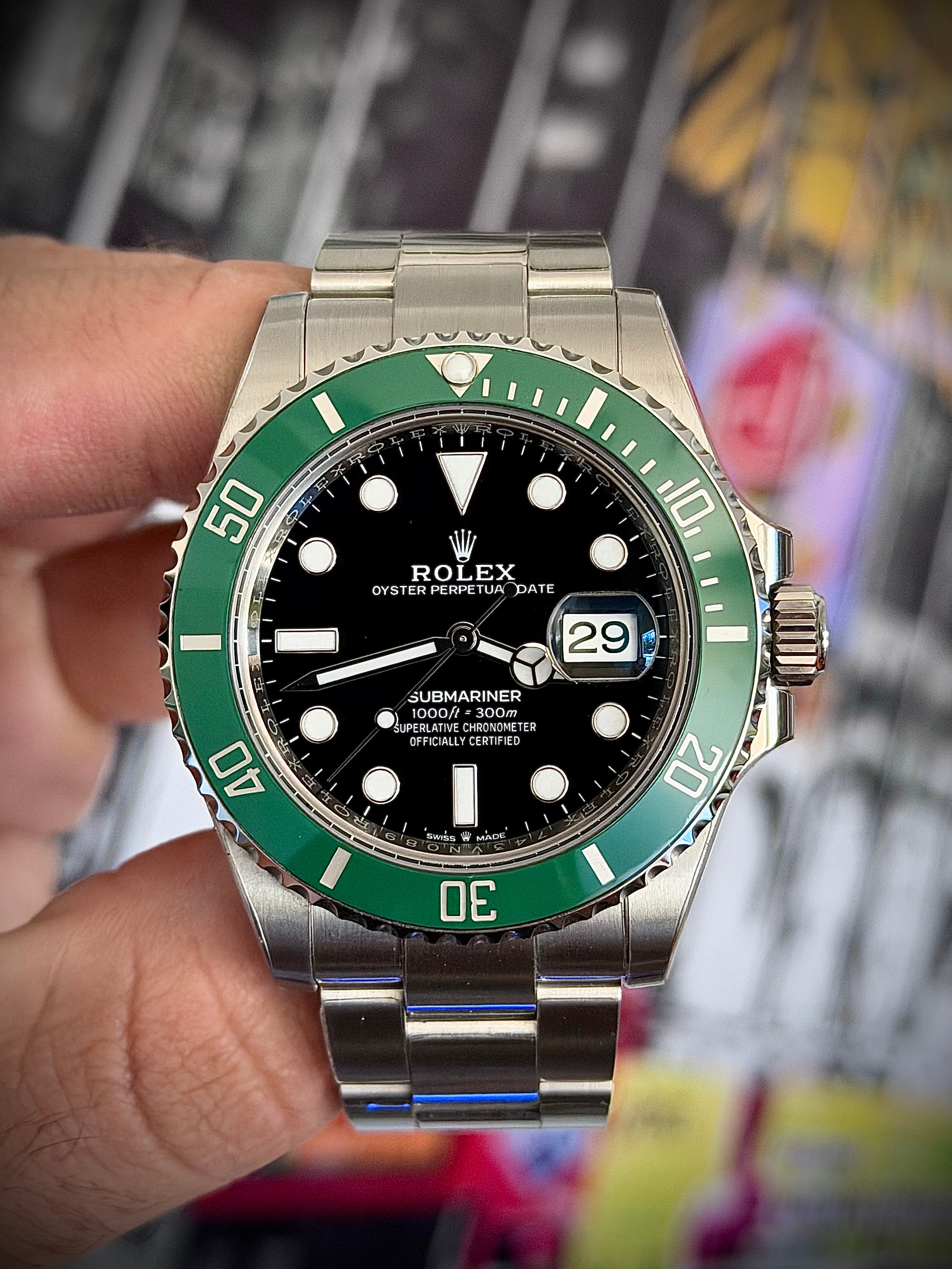 2022 ROLEX SUBMARINER DATE, STARBUCKS, MINT FULLY STICKERED, 126610LV, STARBUCKS, FULL SET, INC GST