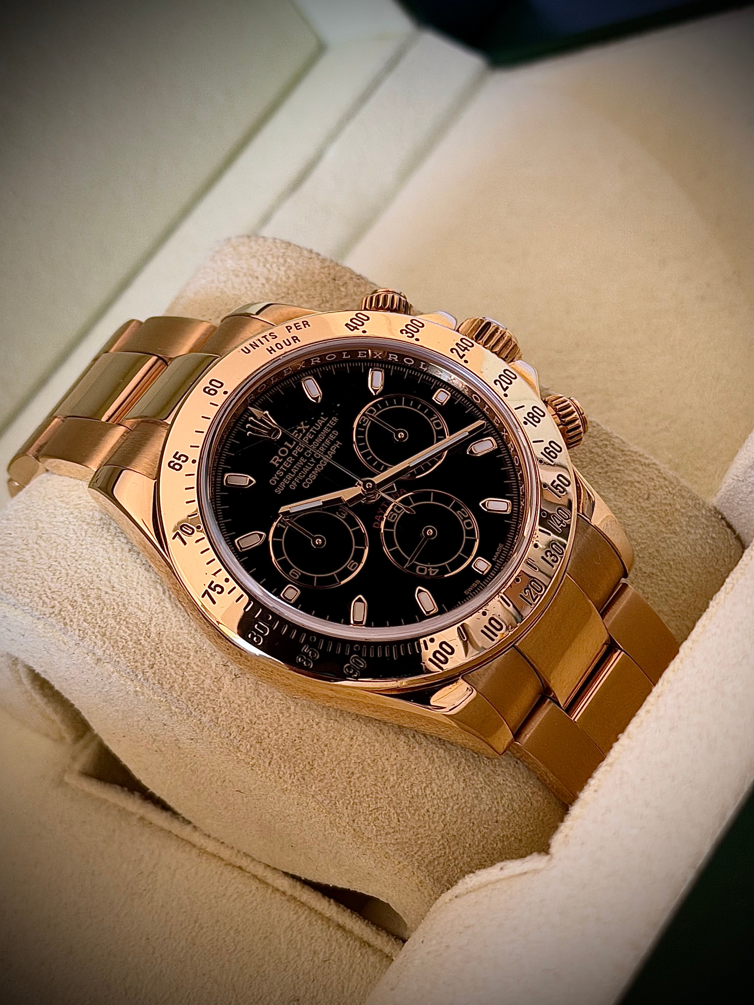 2014 ROLEX DAYTONA, 116528, BOX AND PAPERS, INC GST