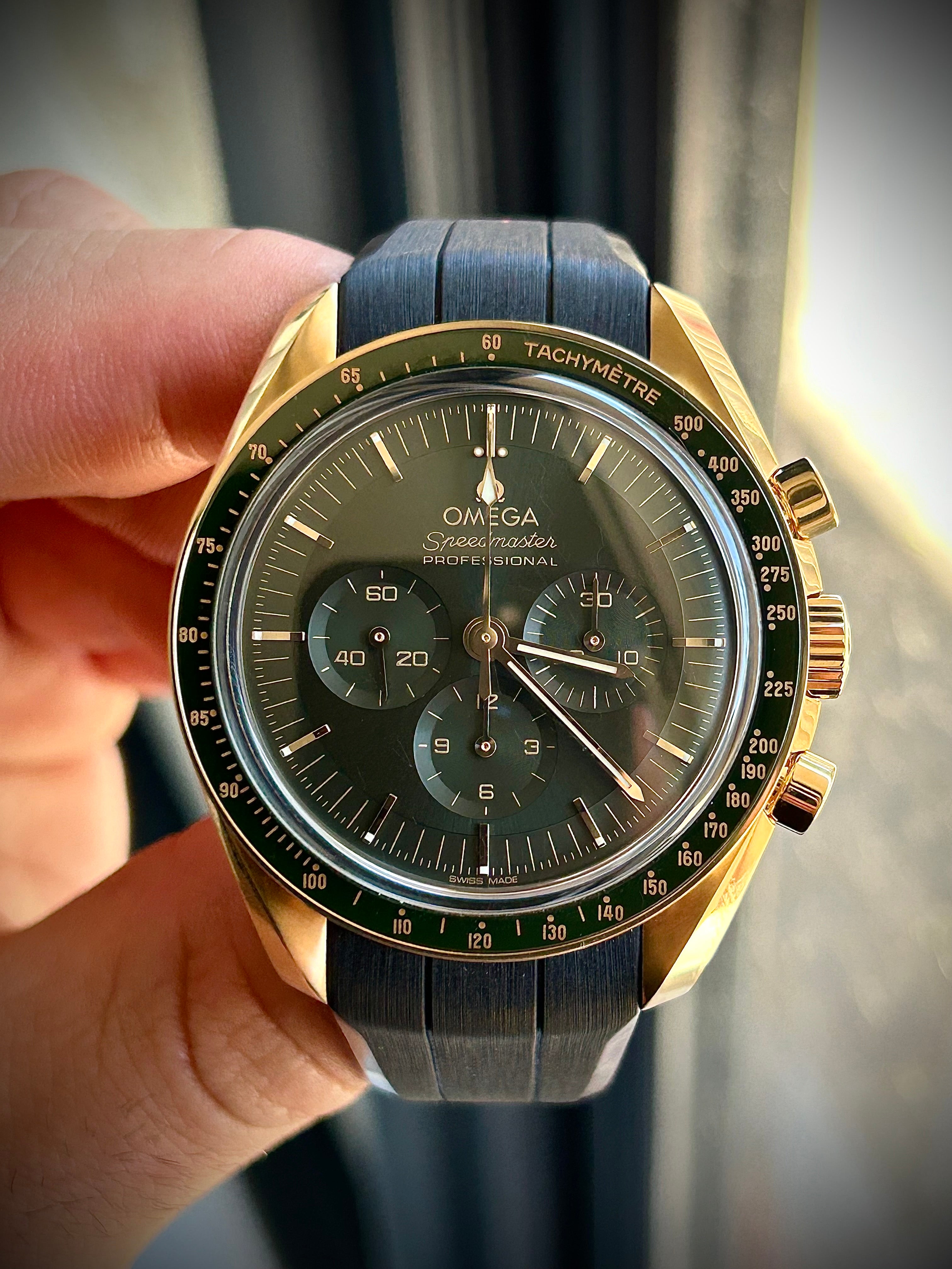 2023 OMEGA SPEEDMASTER MOONSHINE GOLD, FULL SET, INC GST