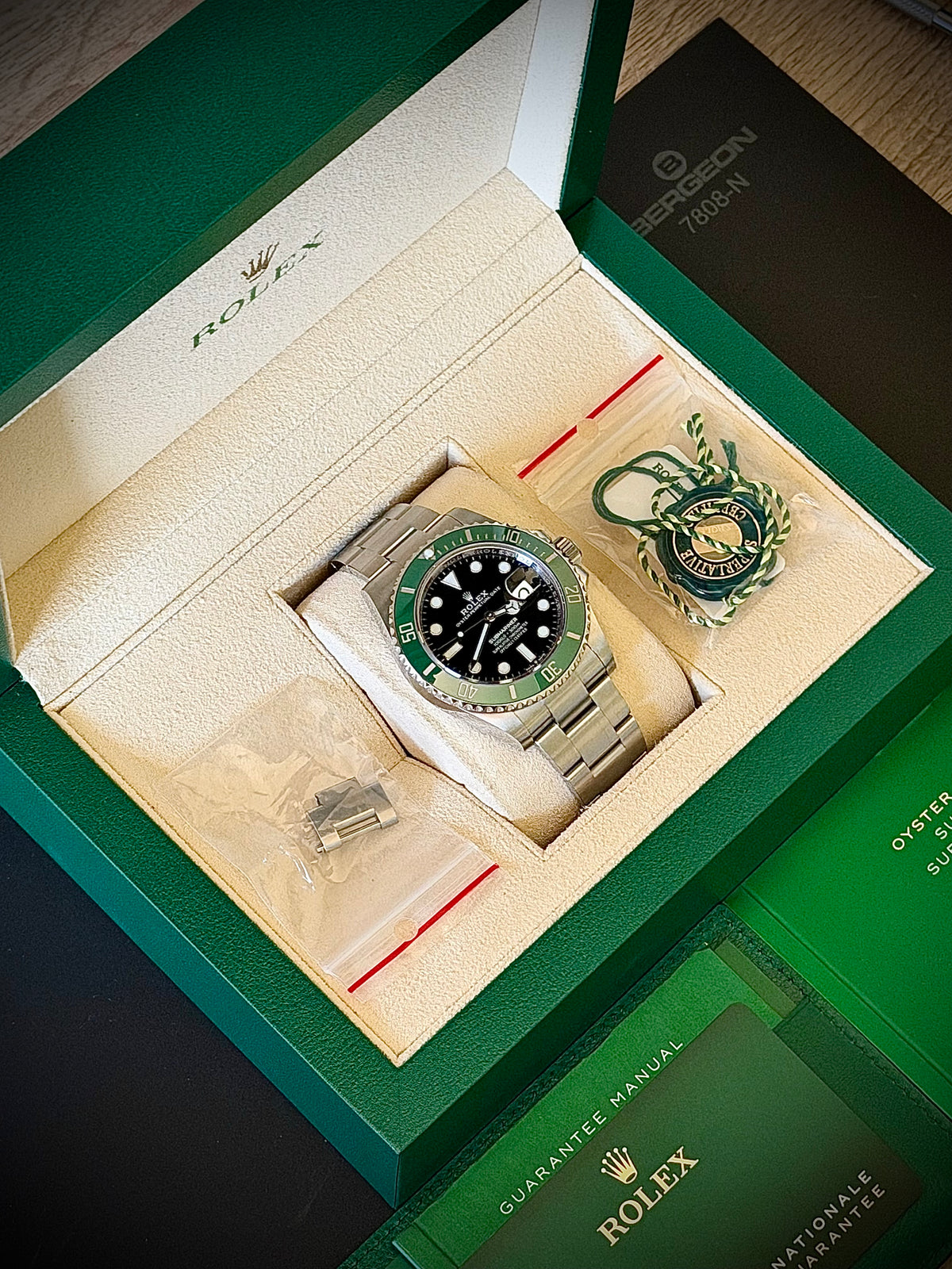 2022 ROLEX SUBMARINER DATE “STARBUCKS”, 126610LV, BOX & PAPERS, MK1 BEZEL, LOCAL STOCK, INC GST