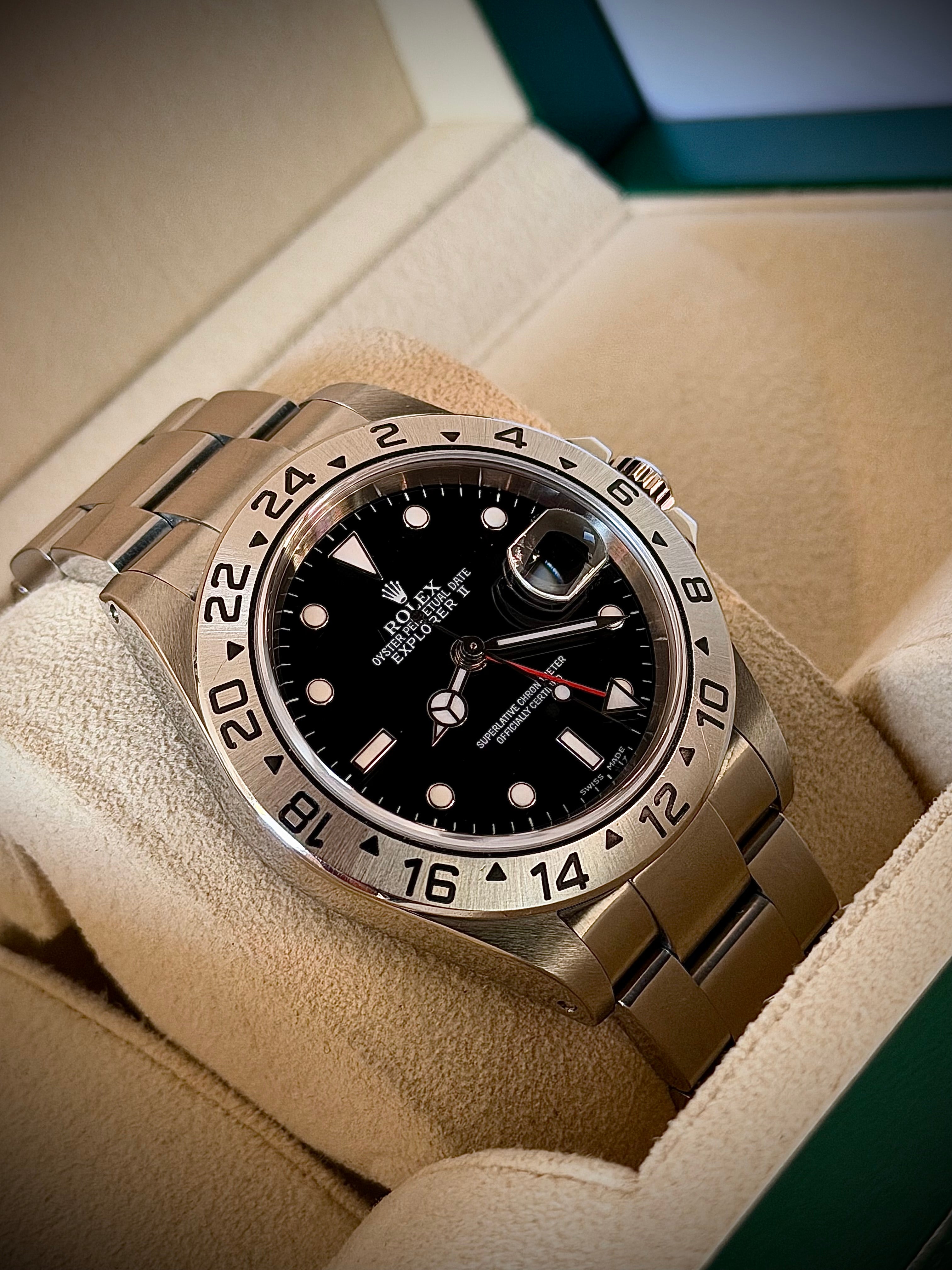 2002 ROLEX EXPLORER II, 16570, WATCH ONLY, INC GST