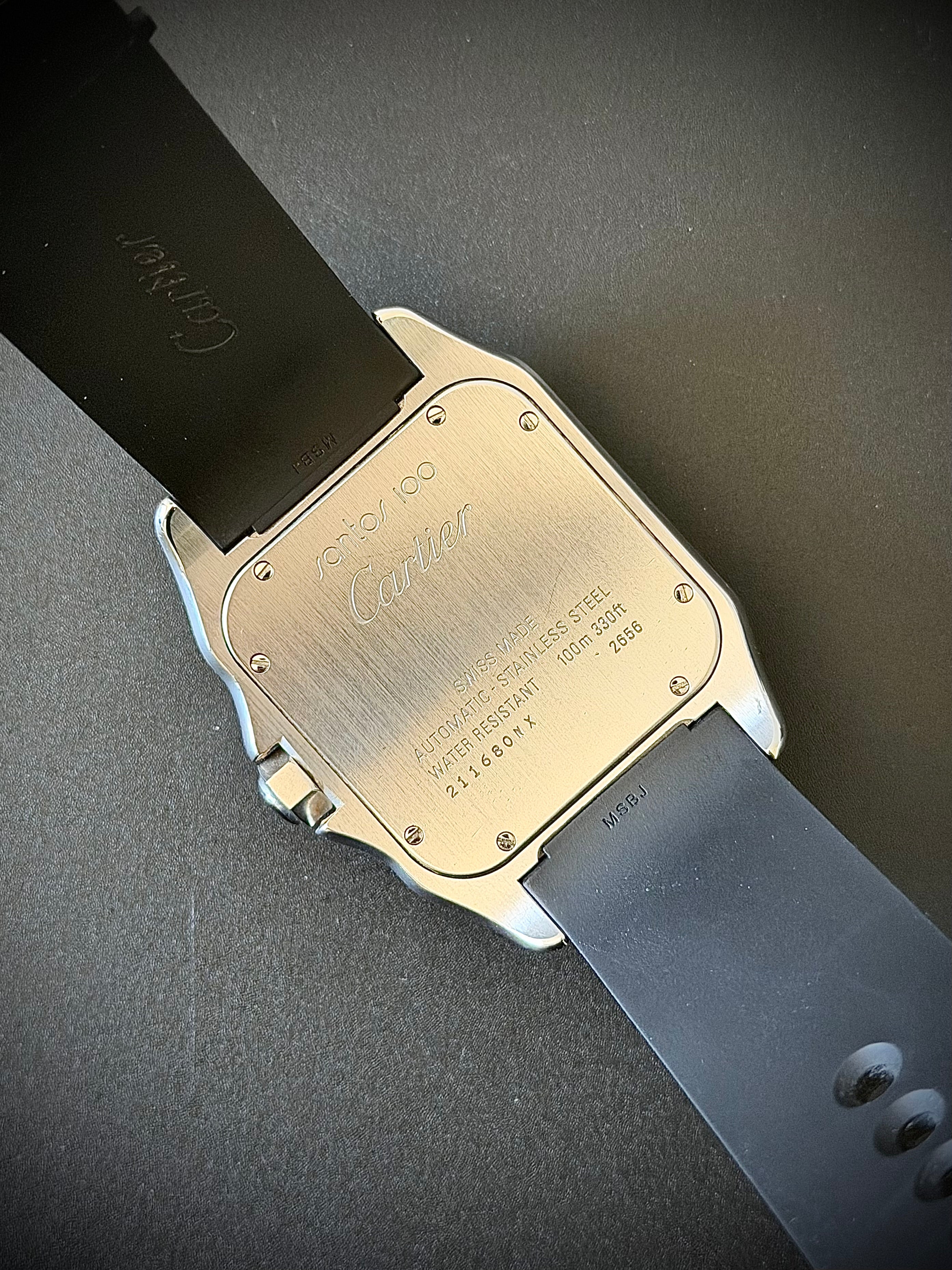 CIRCA 2011 CARTIER SANTOS 100, W20121U2, WATCH ONLY, INC GST