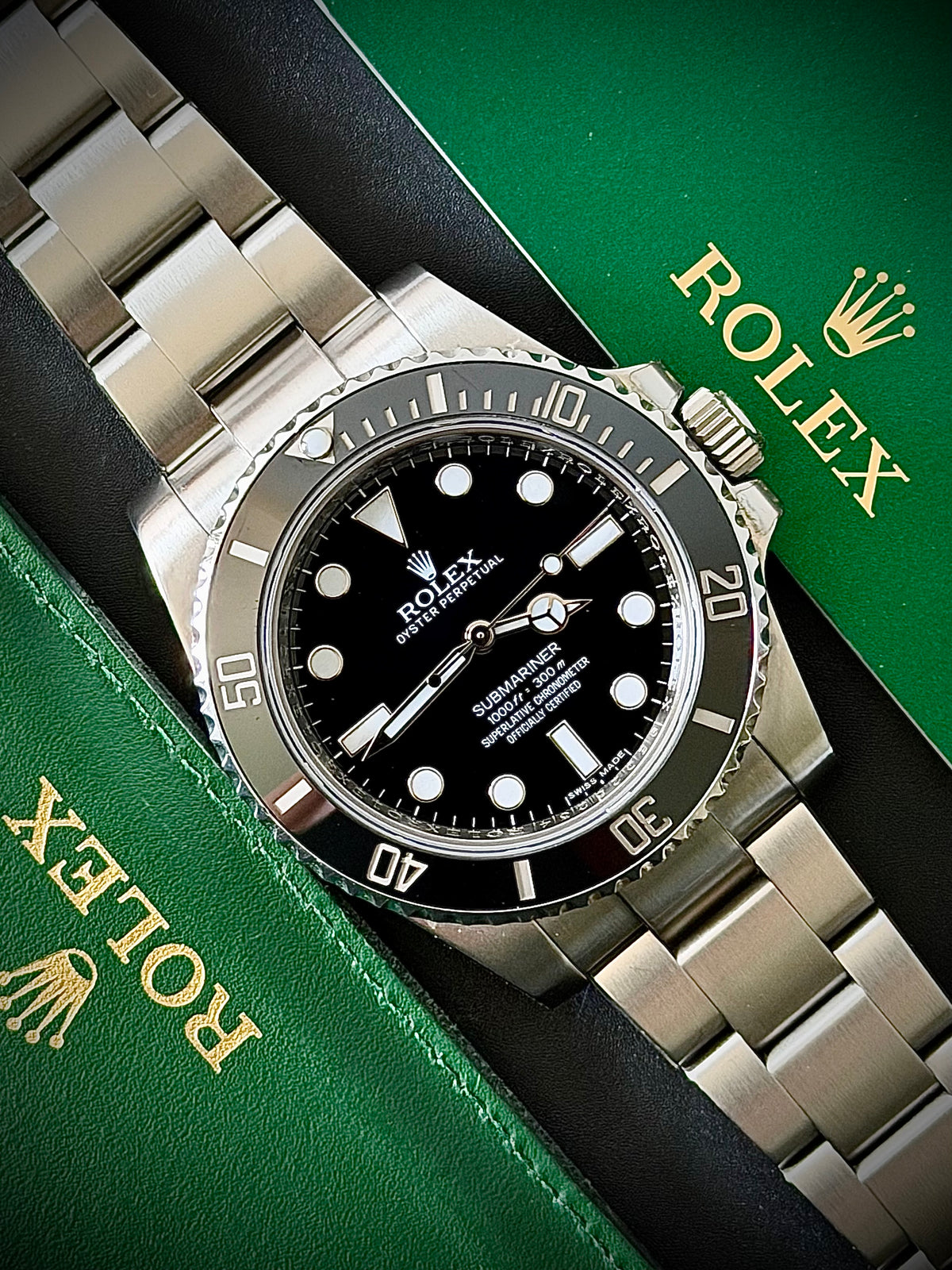 2013 ROLEX SUBMARINER, 114060, NO DATE, BOX & PAPERS, EXCELLENT CONDITION, INC GST