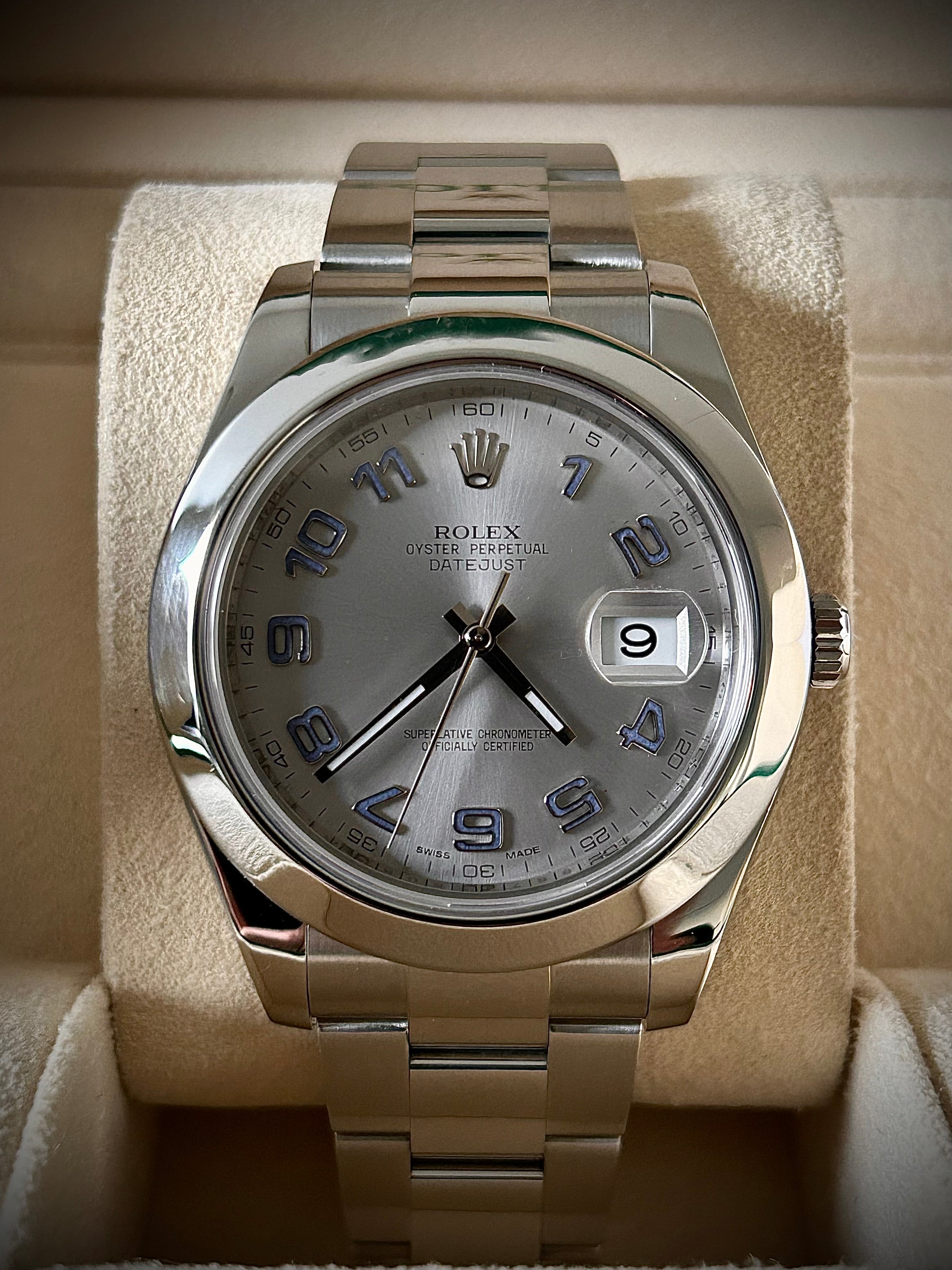 ROLEX DATEJUST II, 116300, BOX AND AUTHENTICITY CARD, INC GST
