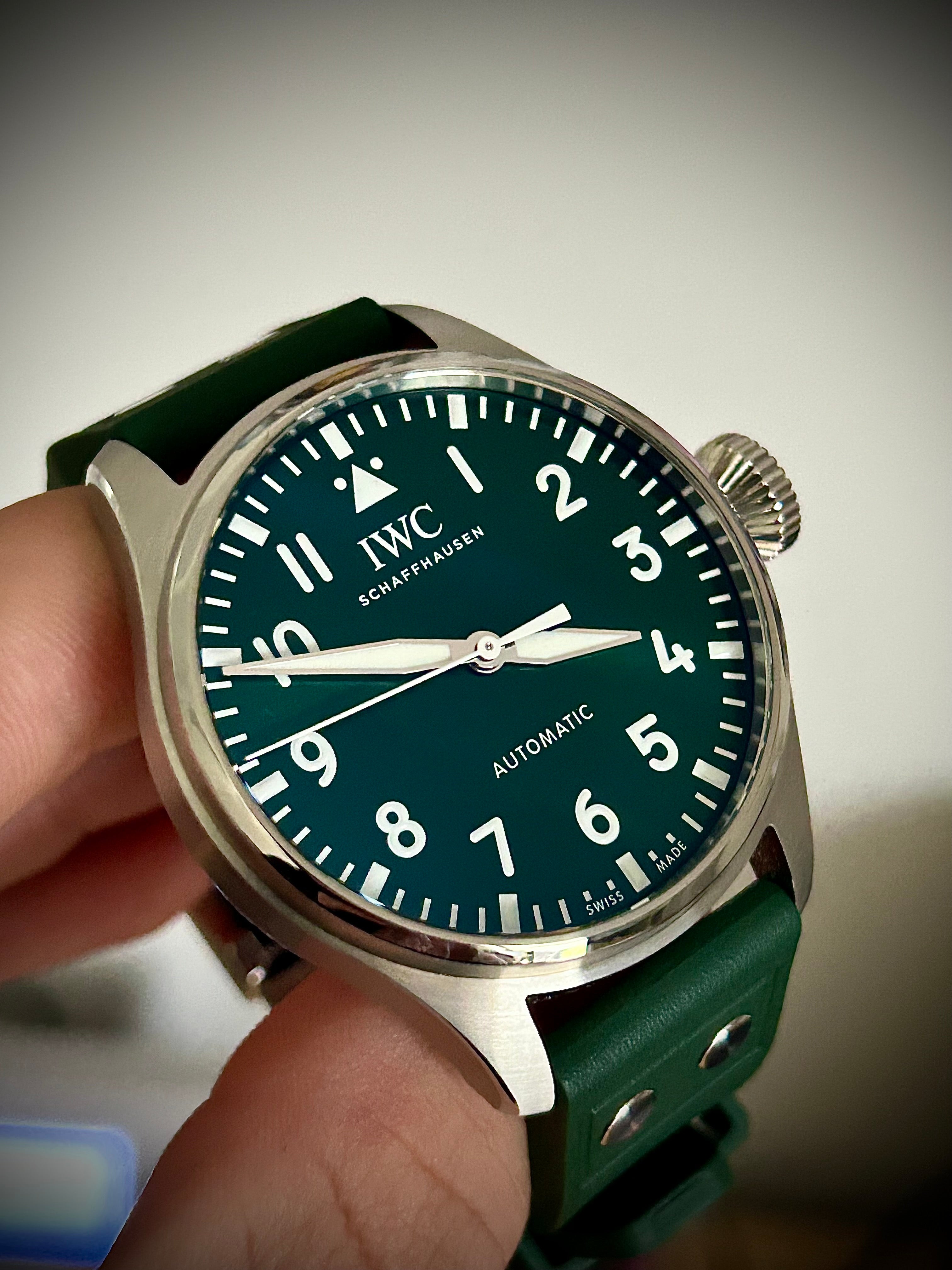 2022 IWC BIG PILOTS WATCH 43, GREEN DIAL, IW329306, FULL SET, INC GST