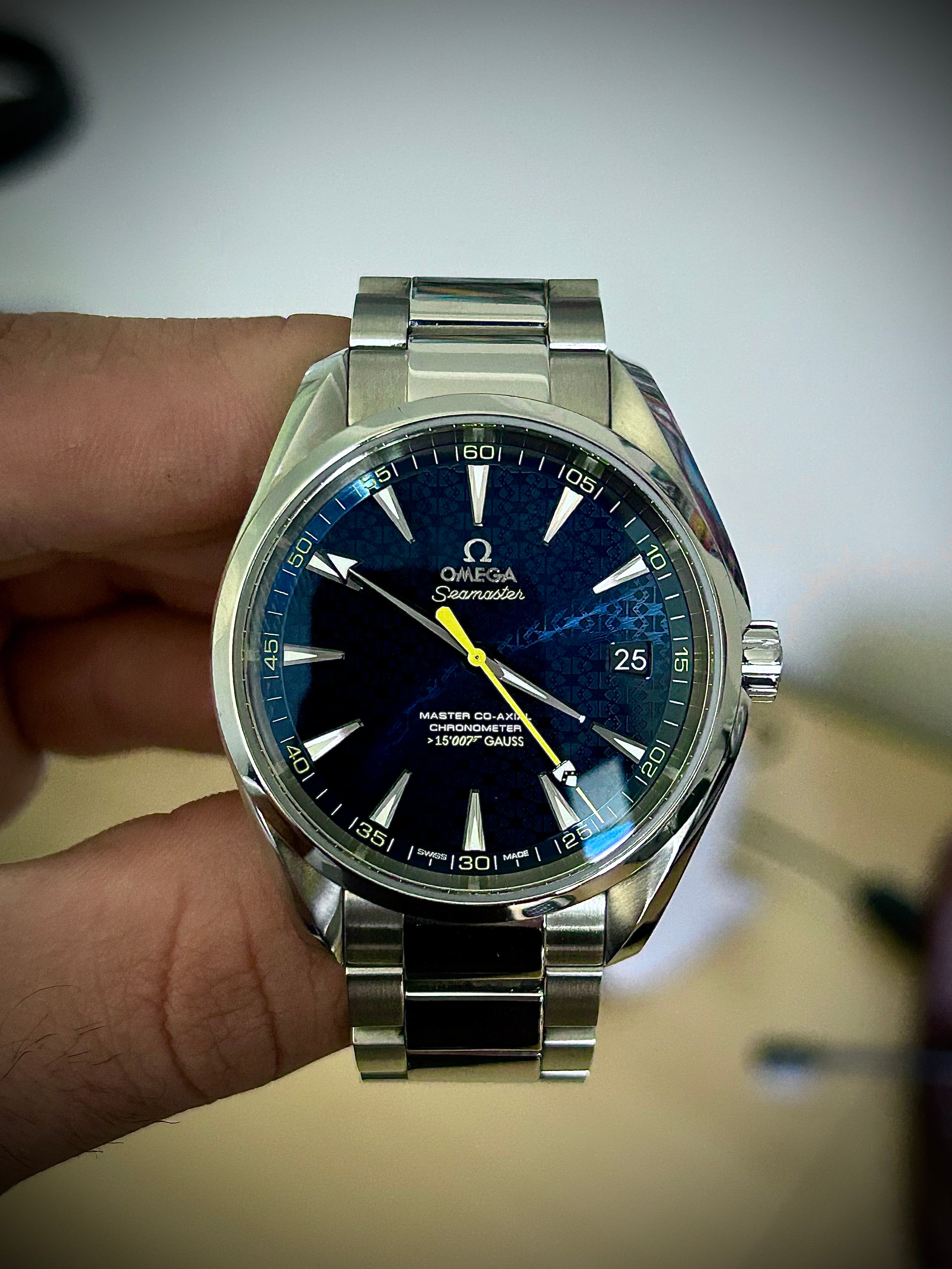 2016 OMEGA SEAMASTER AQUA TERRA, JAMES BOND 007 “SPECTRE”, FULL SET, INC GST