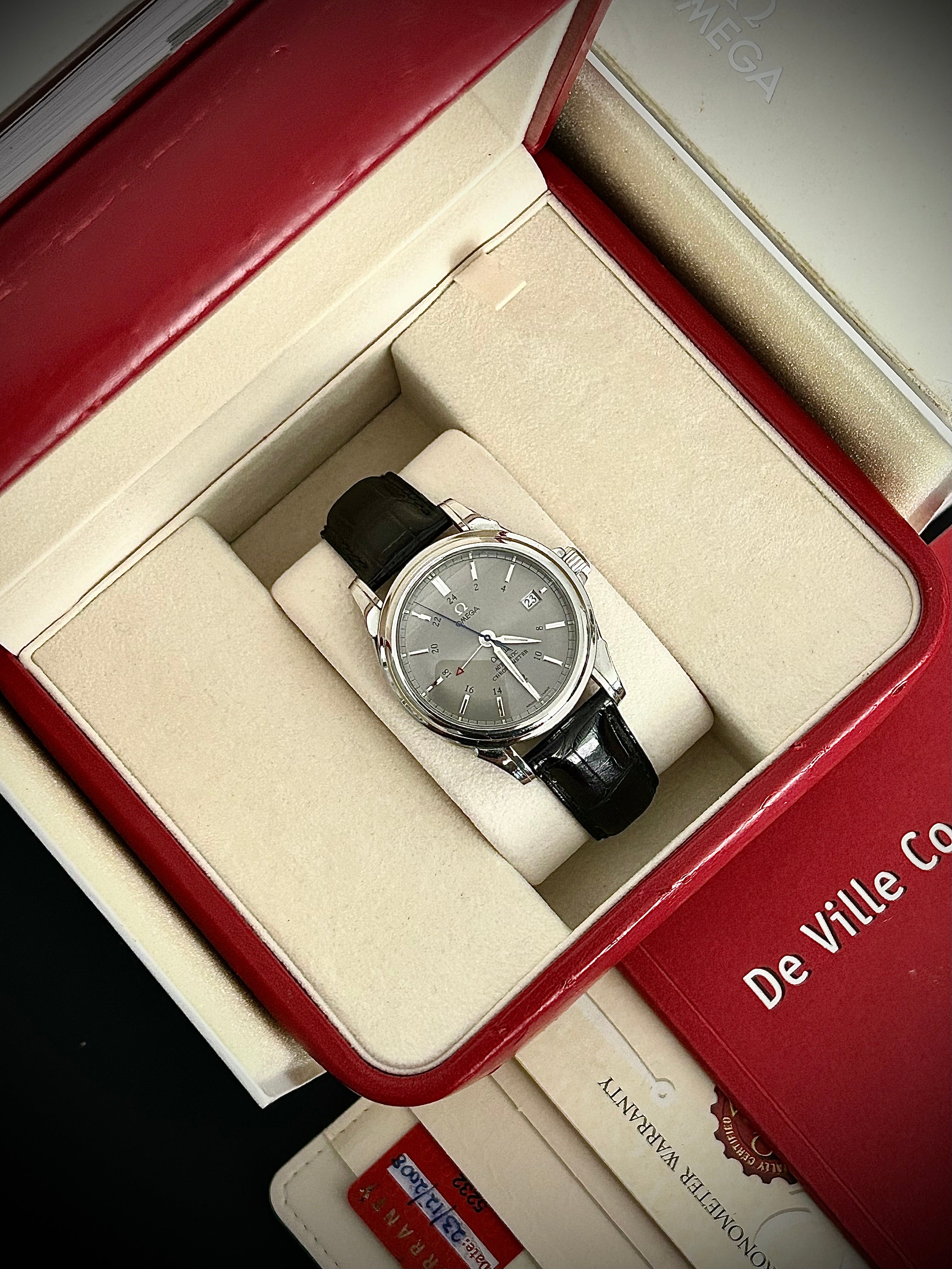 2008 OMEGA DE VILLE GMT, FULL SET, INC GST
