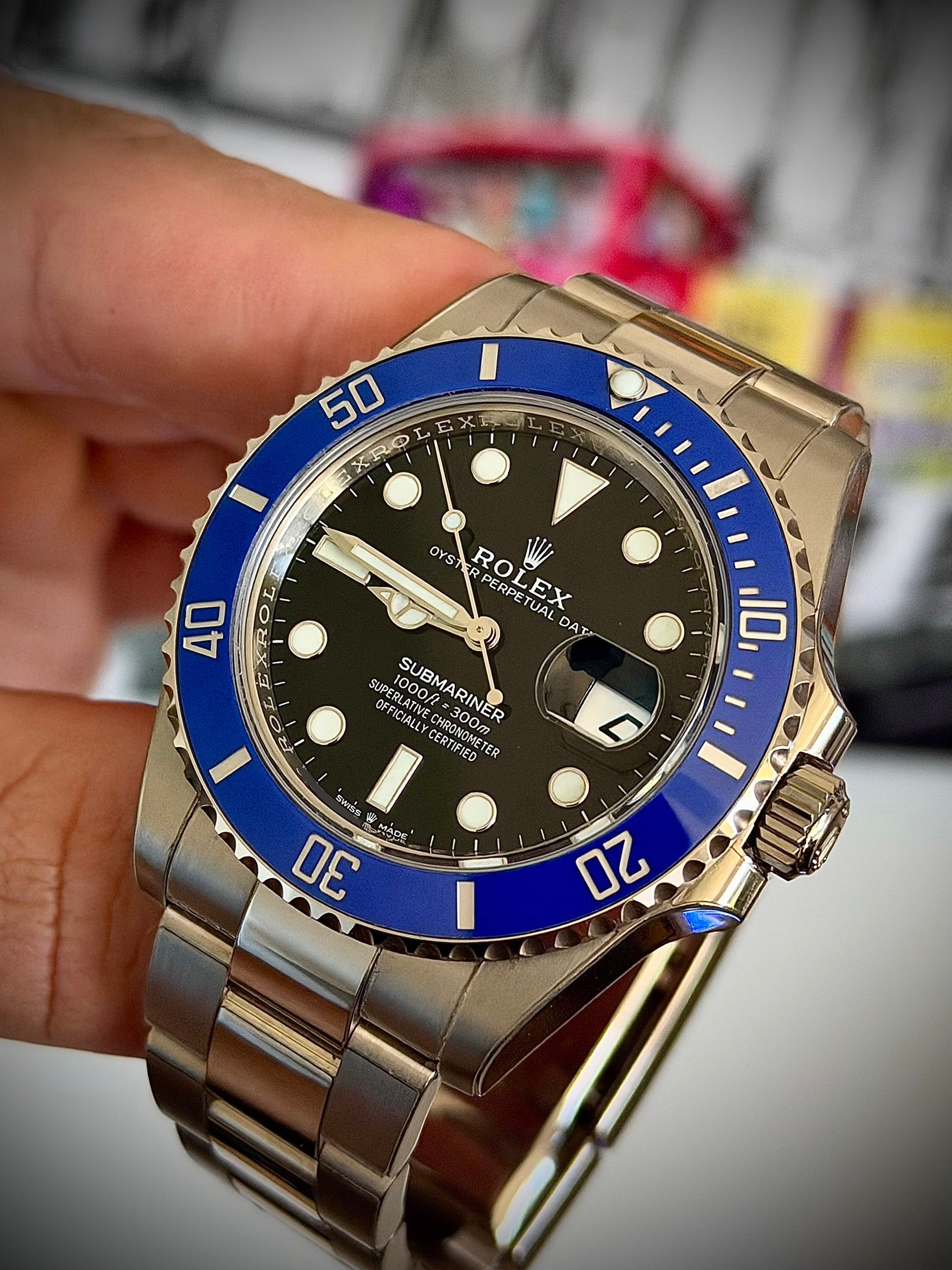 2023 ROLEX SUBMARINER DATE, 126619LB, COOKIE MONSTER, FULL SET, INC GST