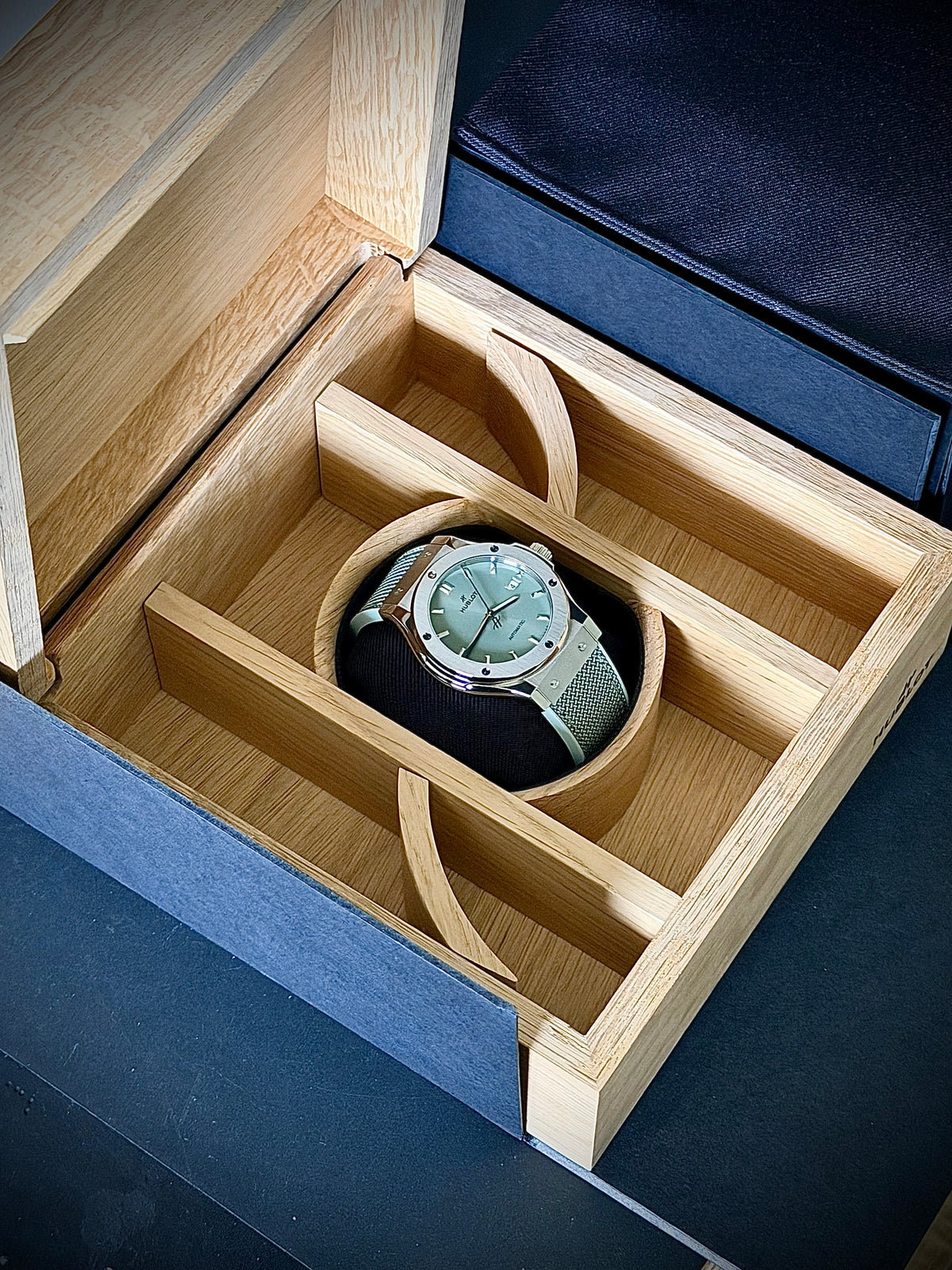 2026 HUBLOT CLASSIC FUSION TITANIUM SAGE GREEN 42MM, 542.NX.891G.NR, NEW RELEASE, FULL SET, INC GST