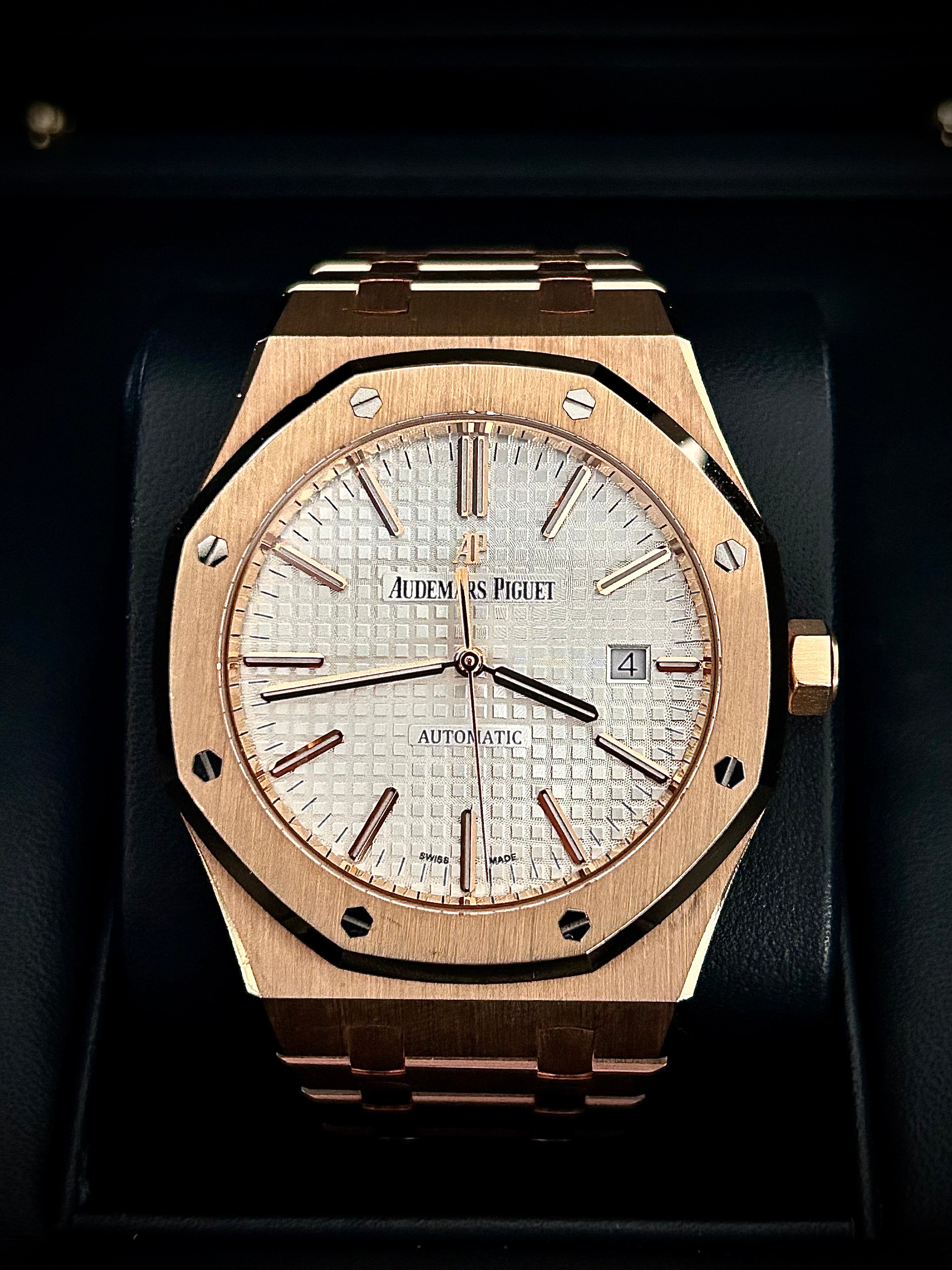 2018 AUDEMARS PIGUET ROYAL OAK 41, 15400OR.OO.1220OR.02, FULL SET, INC GST