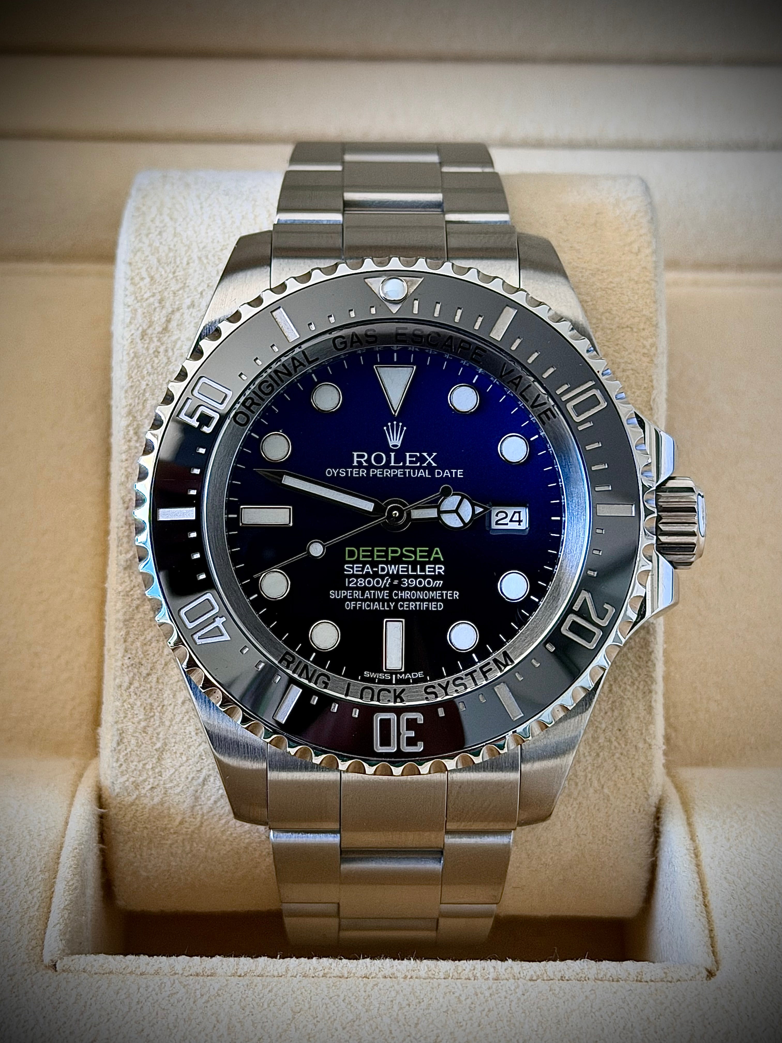 2015 ROLEX DEEPSEA SEA-DWELLER 44MM, JAMES CAMERON 116660, FULL SET, INC GST