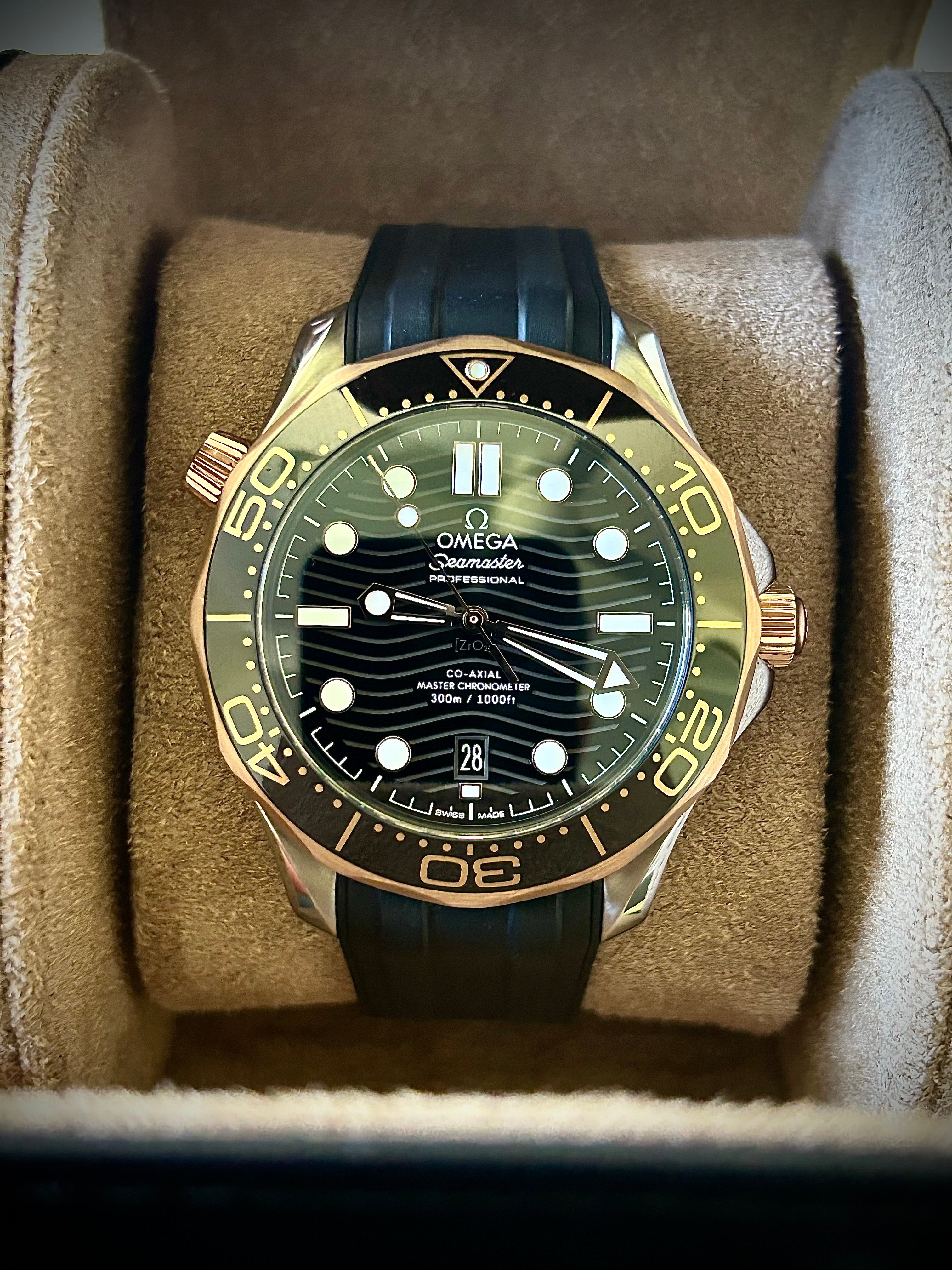 CIRCA 2021 OMEGA SEAMASTER 300, SEDNA, SERVICED, WATCH AND BOX, INC GST