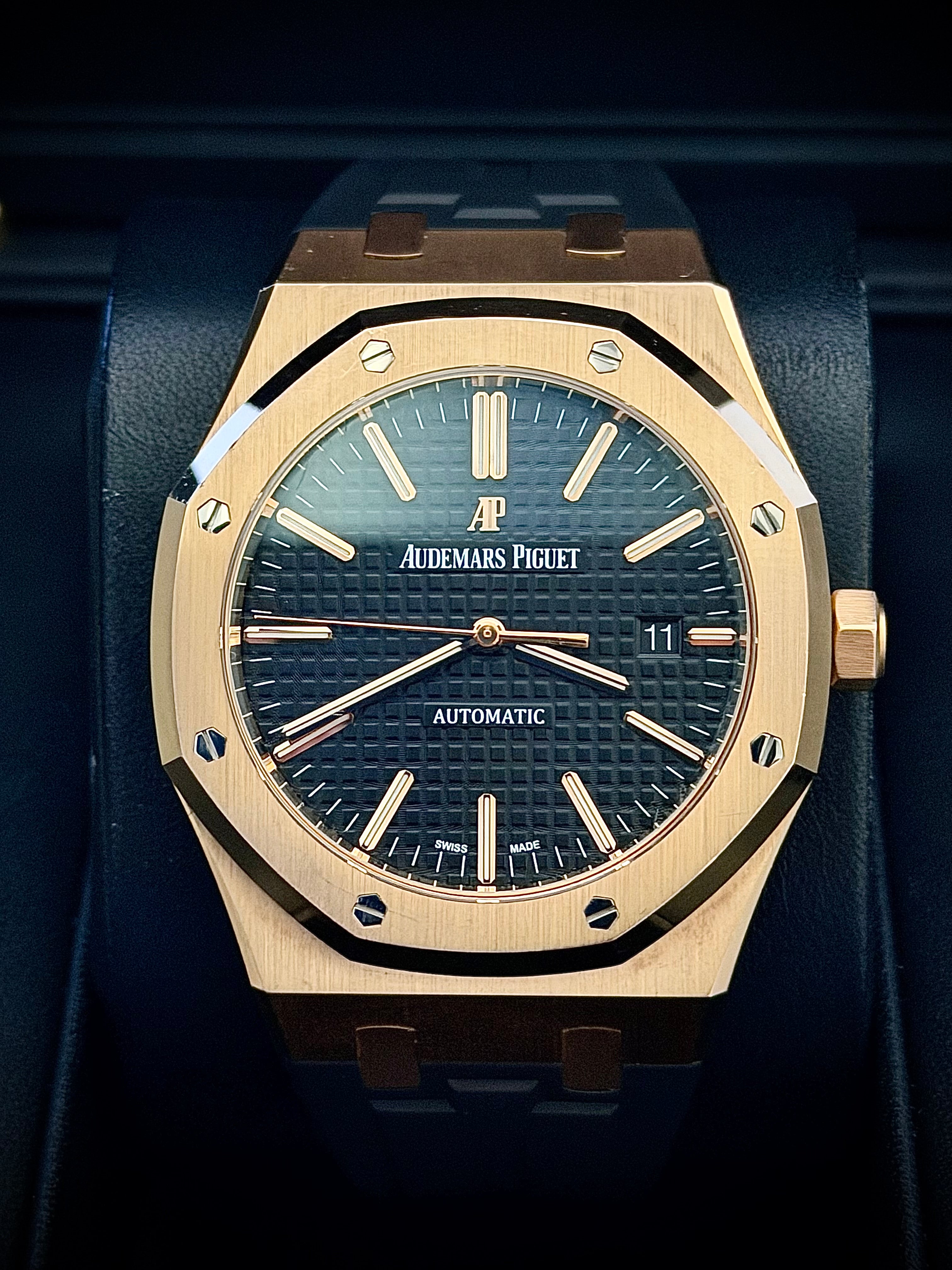 2017 AUDEMARS PIGUET ROYAL OAK, 15400OR, FULL SET, INC GST