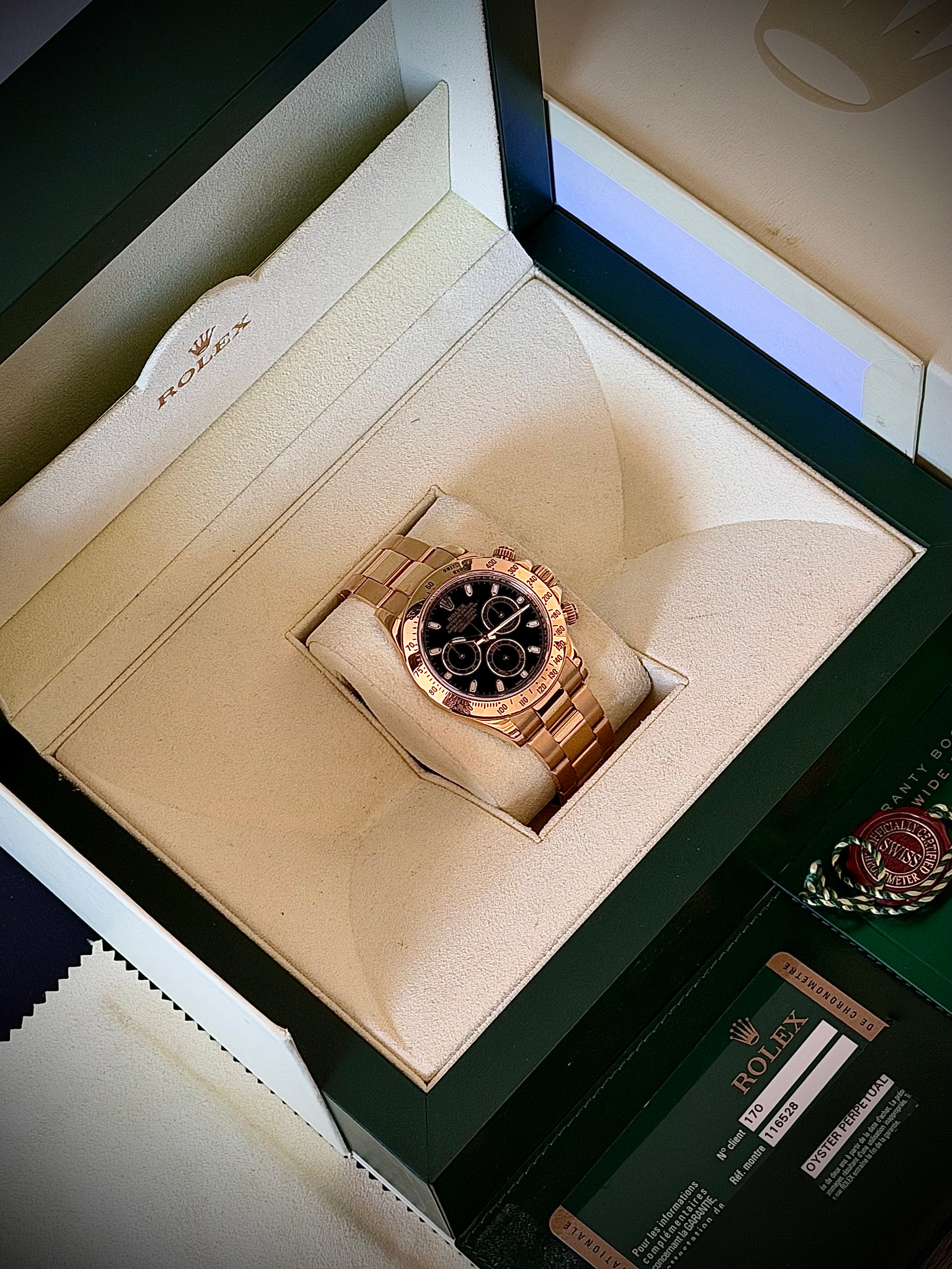 2014 ROLEX DAYTONA, 116528, BOX AND PAPERS, INC GST
