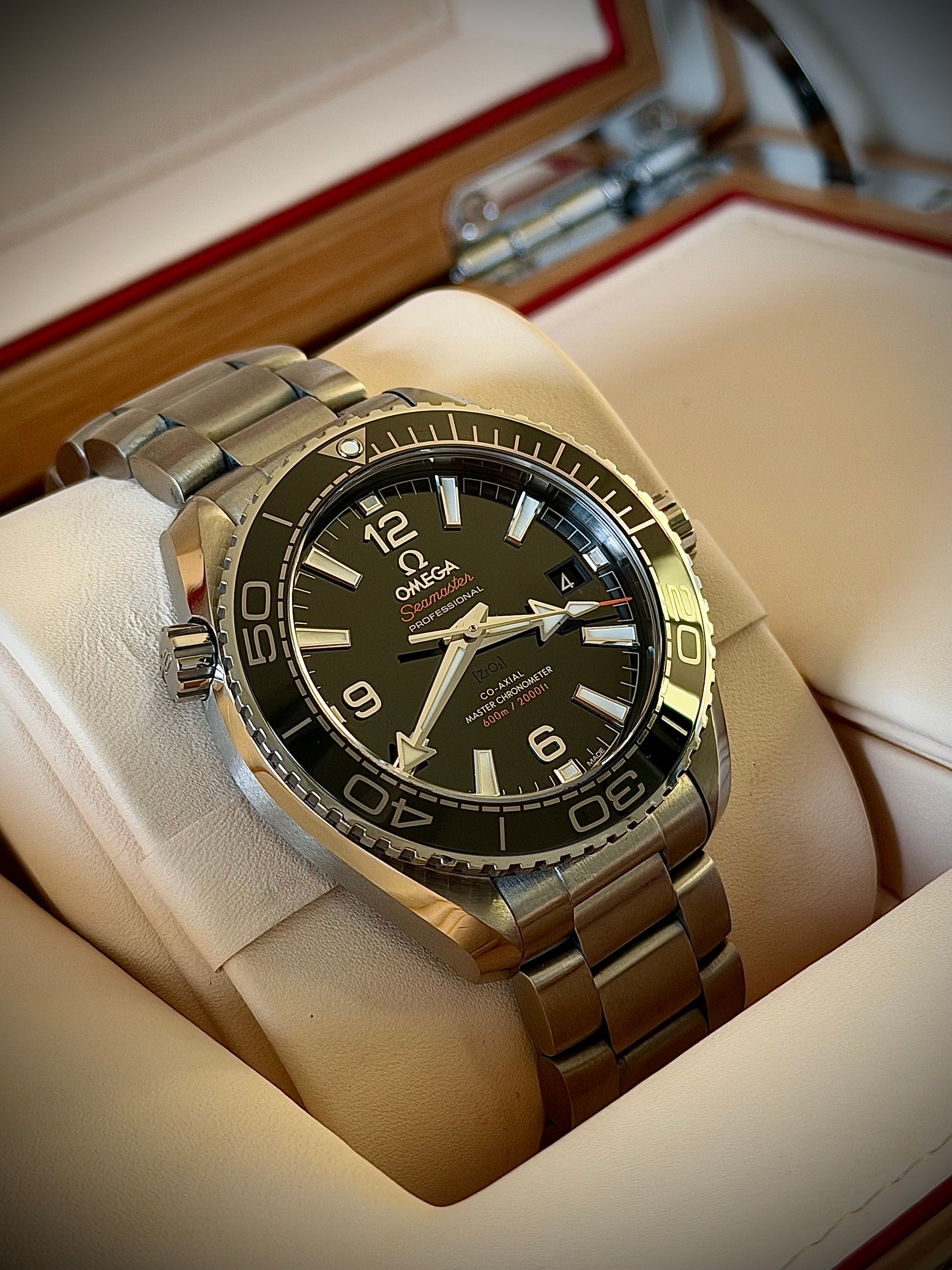 2023 OMEGA SEAMASTER PLANET OCEAN CO AXIAL 600M, 39.5MM, FULL SET, INC GST