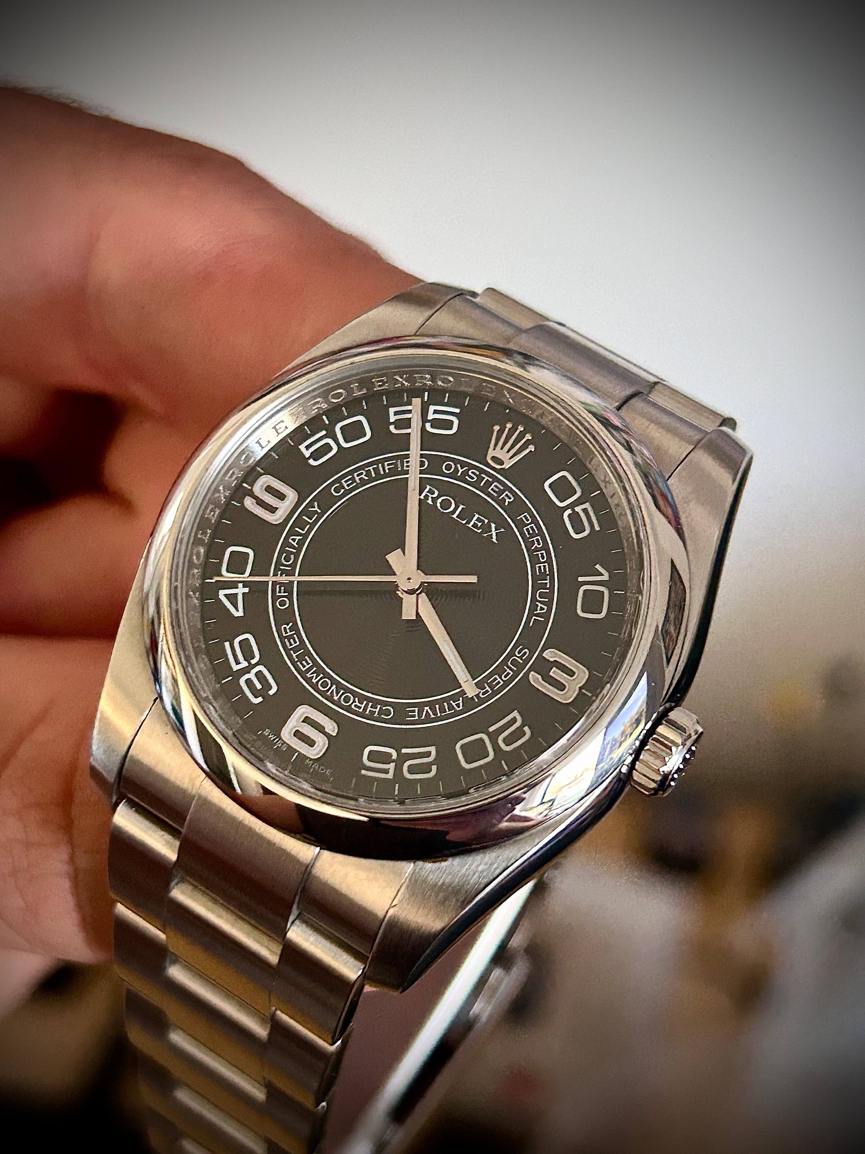 2011 ROLEX OYSTER PERPETUAL 36, FULL SET, INC GST