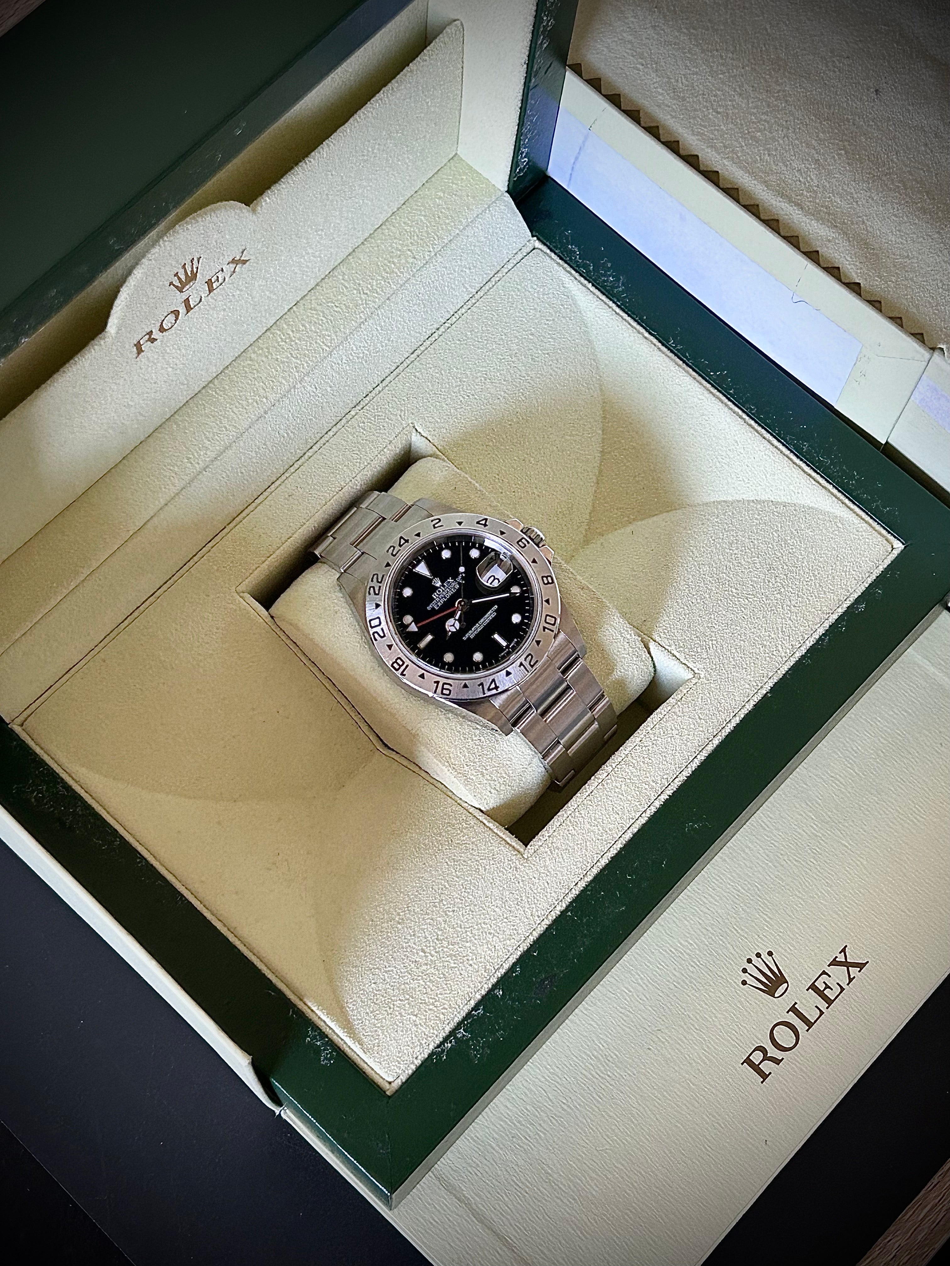 2002 ROLEX EXPLORER II, 16570, WATCH ONLY, INC GST